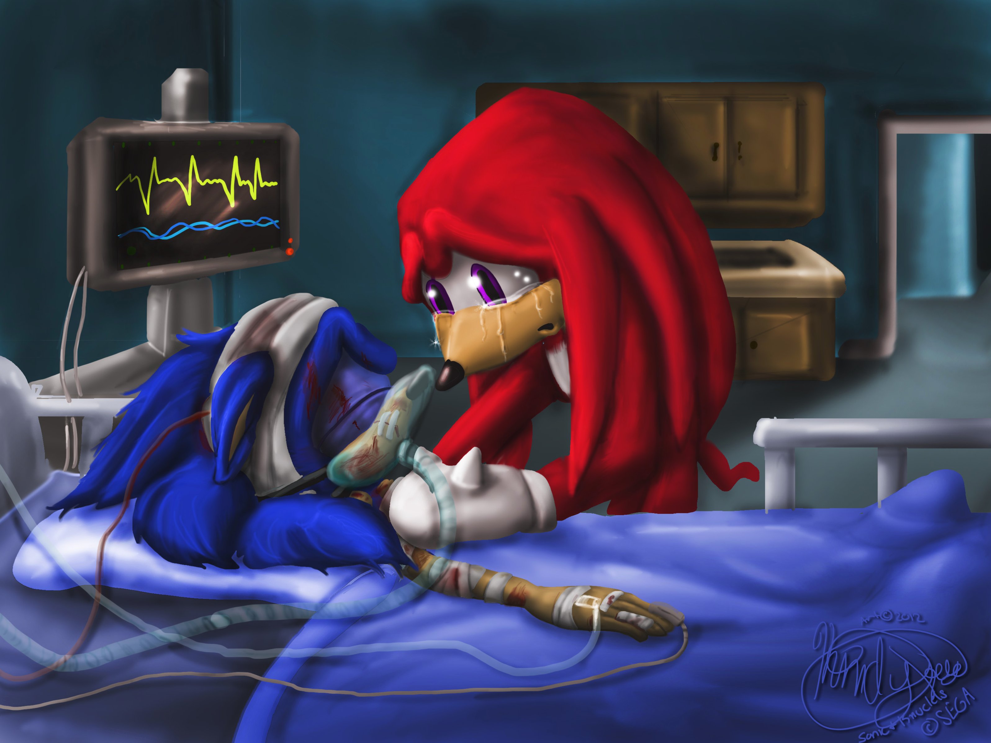 Sonic Please... - Sonic Dying - by Called1-for-Jesus on Deviant Art