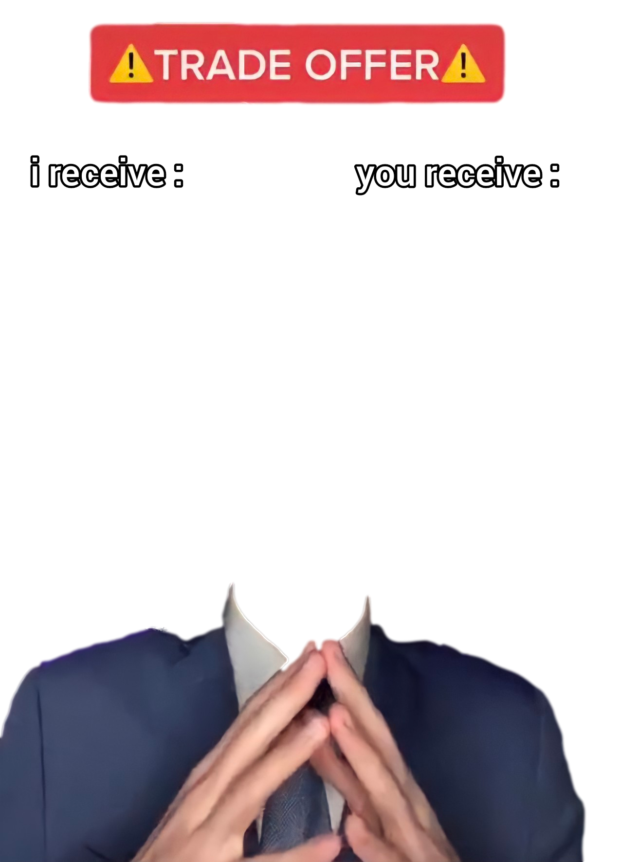 Trade offer - i you receive