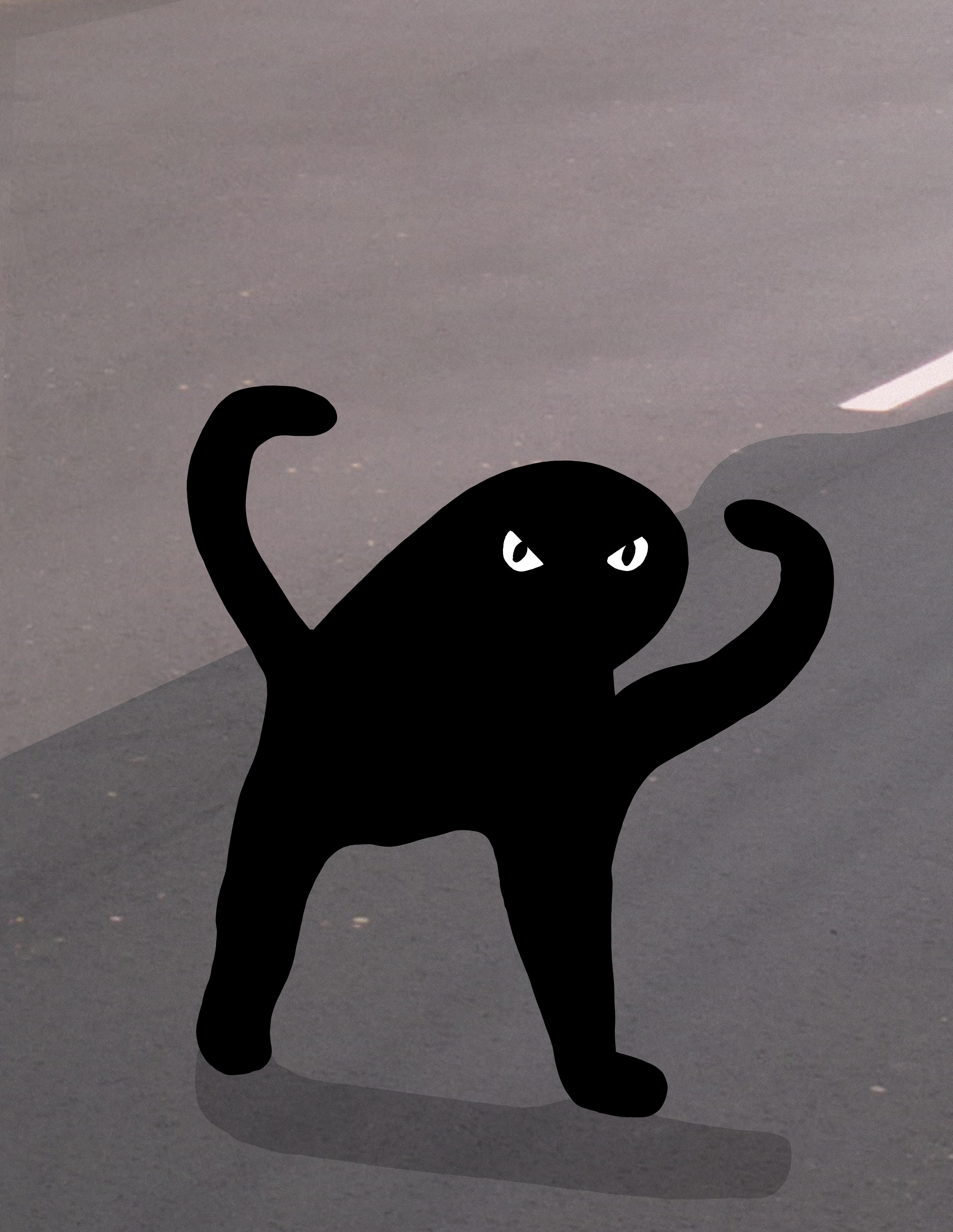 Cursed Cat Angry As Fuk ъуъ съука - HD Redrawn, u'OhWarn on Reddit