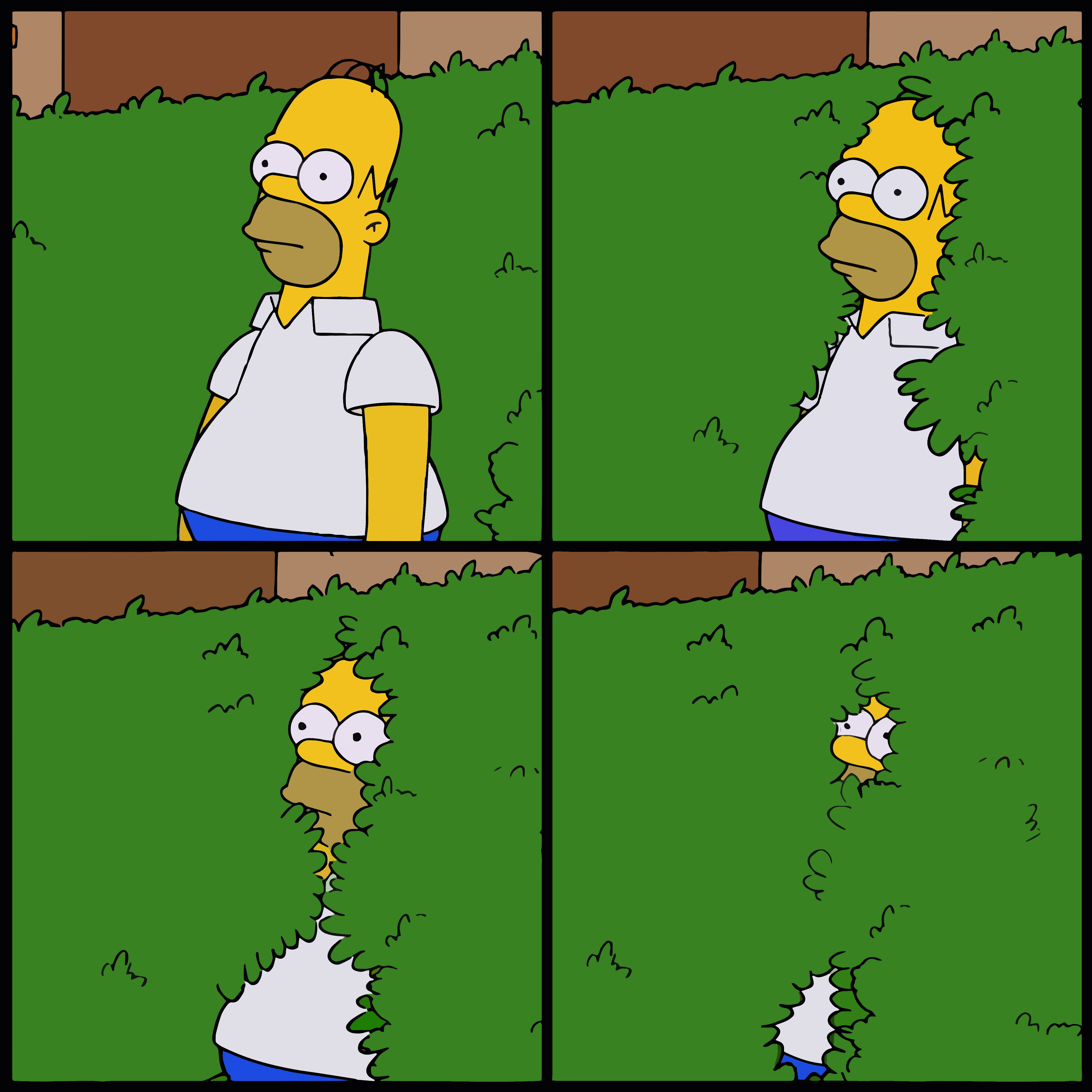 The Simpsons - Homer buisson