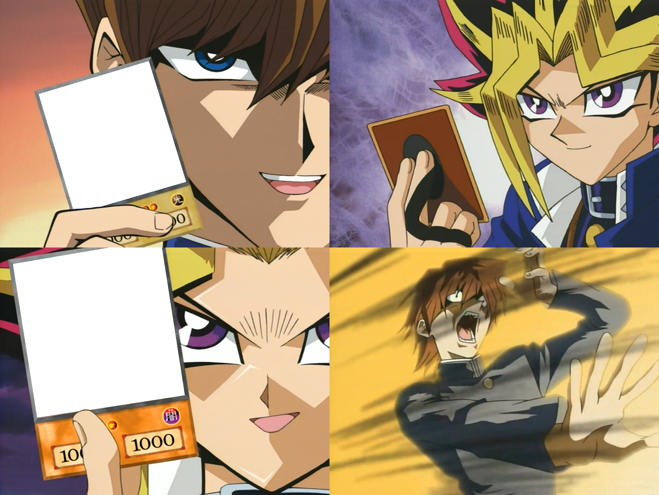 Kaiba's Defeat Yu-Gi-Oh Card Flip Empty Transparent Template - Full - Seto Kaiba, Yugi Moto