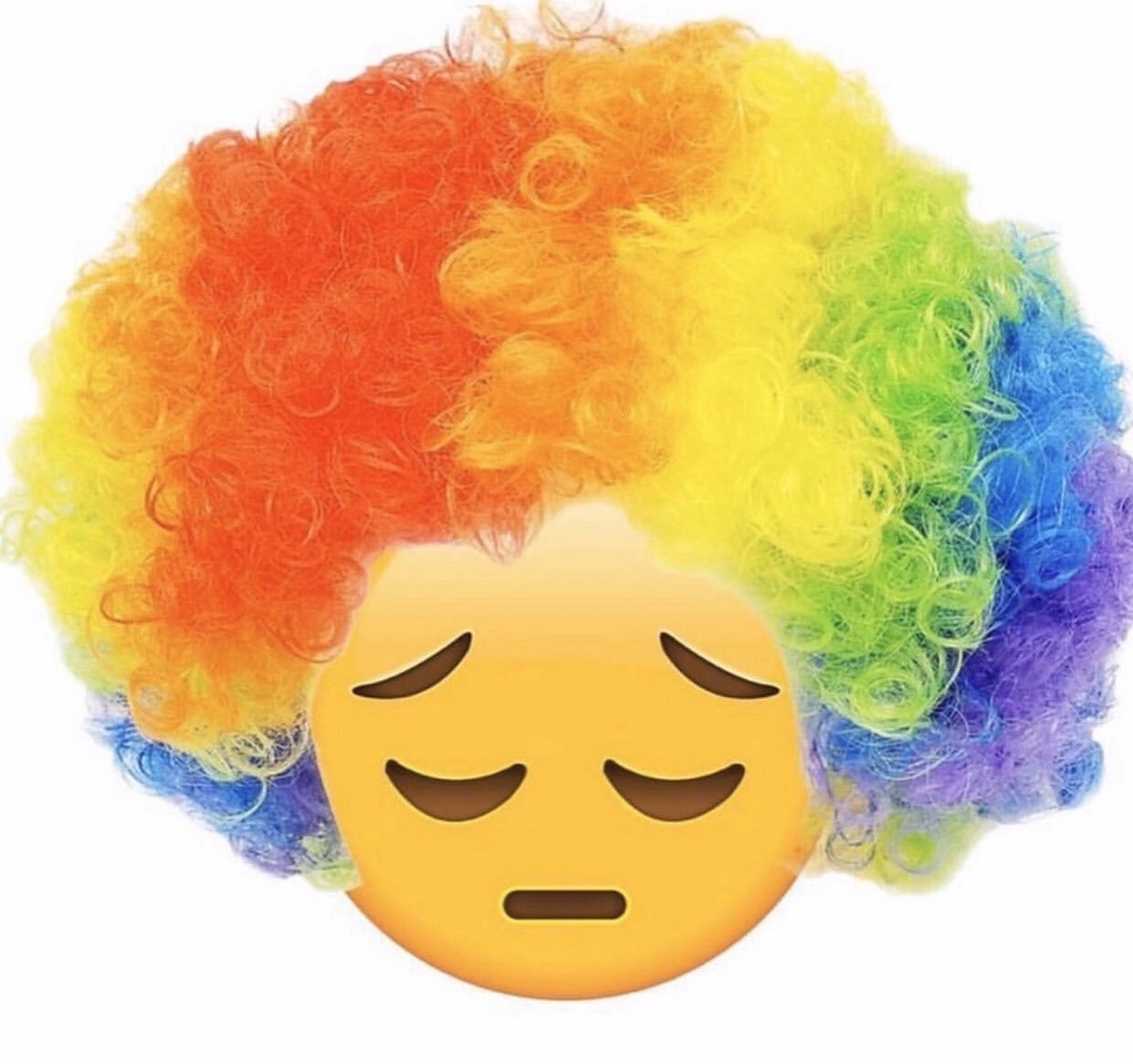 Clown sad emoji