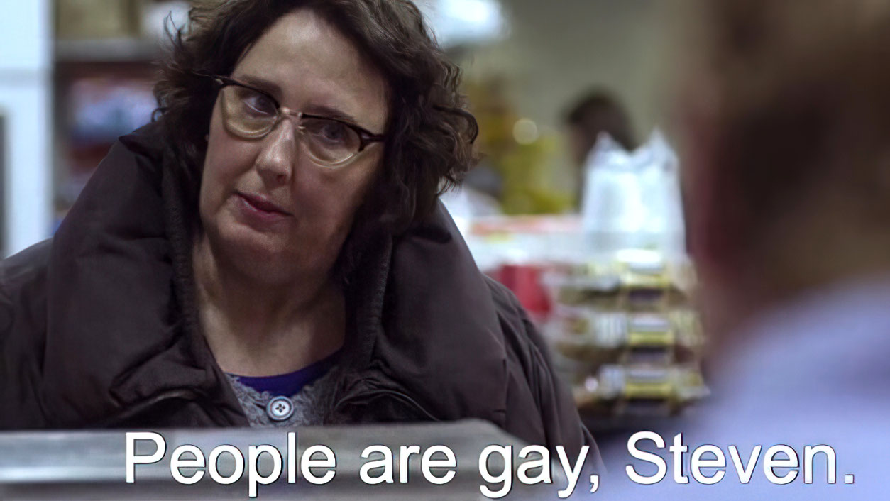 People Are Gay, Steven - Phyllis Lapin-Vance, The Office