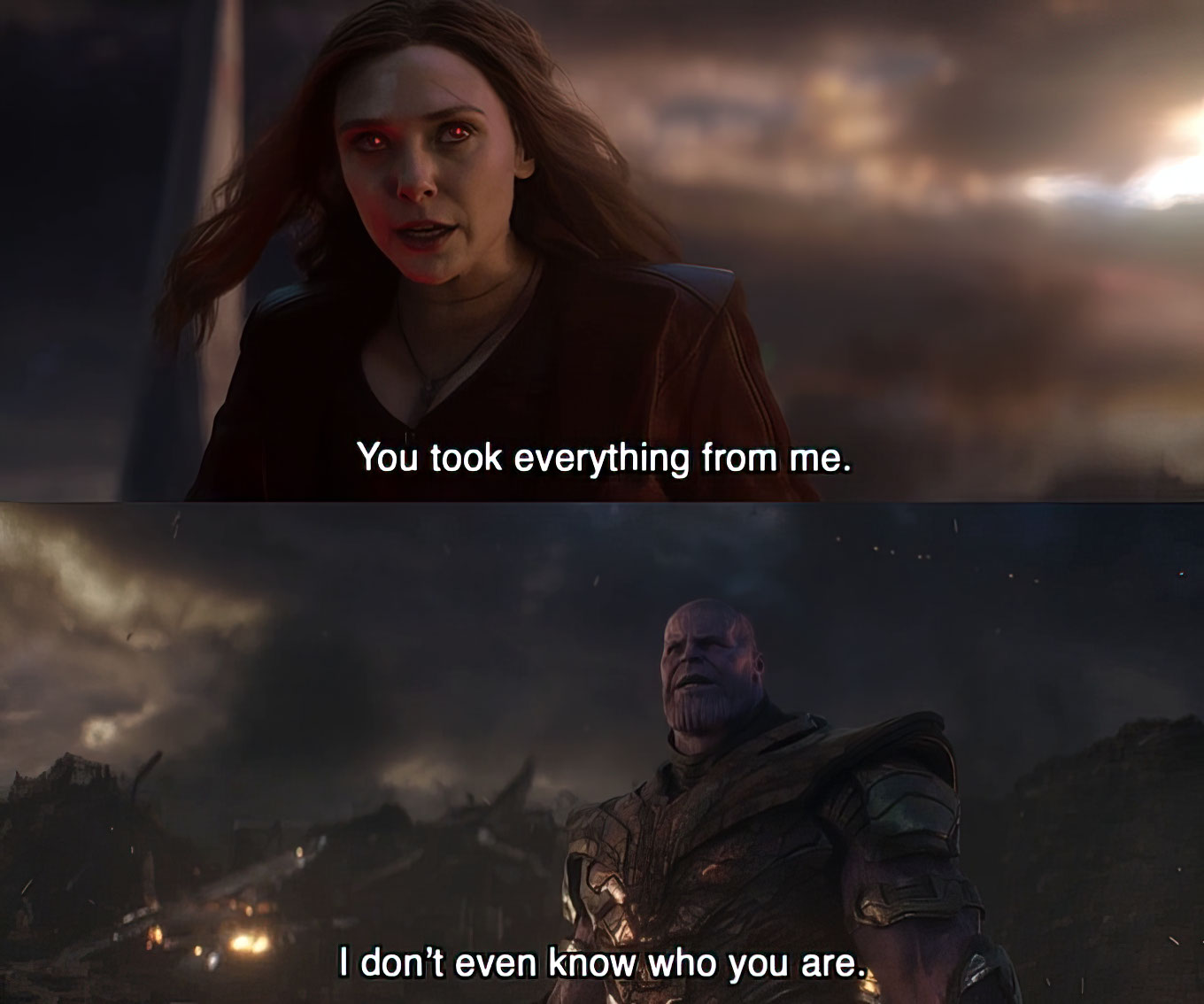 You Took Everything From Me I Don't Even Know Who You Are Template - Avengers - Thanos - Blurry