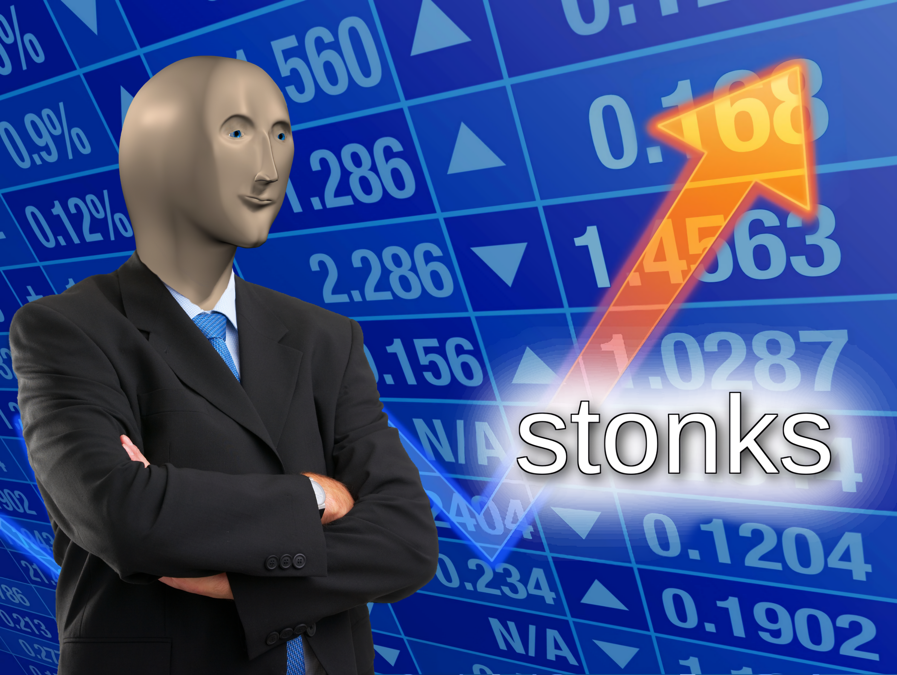 Stonks HD - Meme Man - Stocks