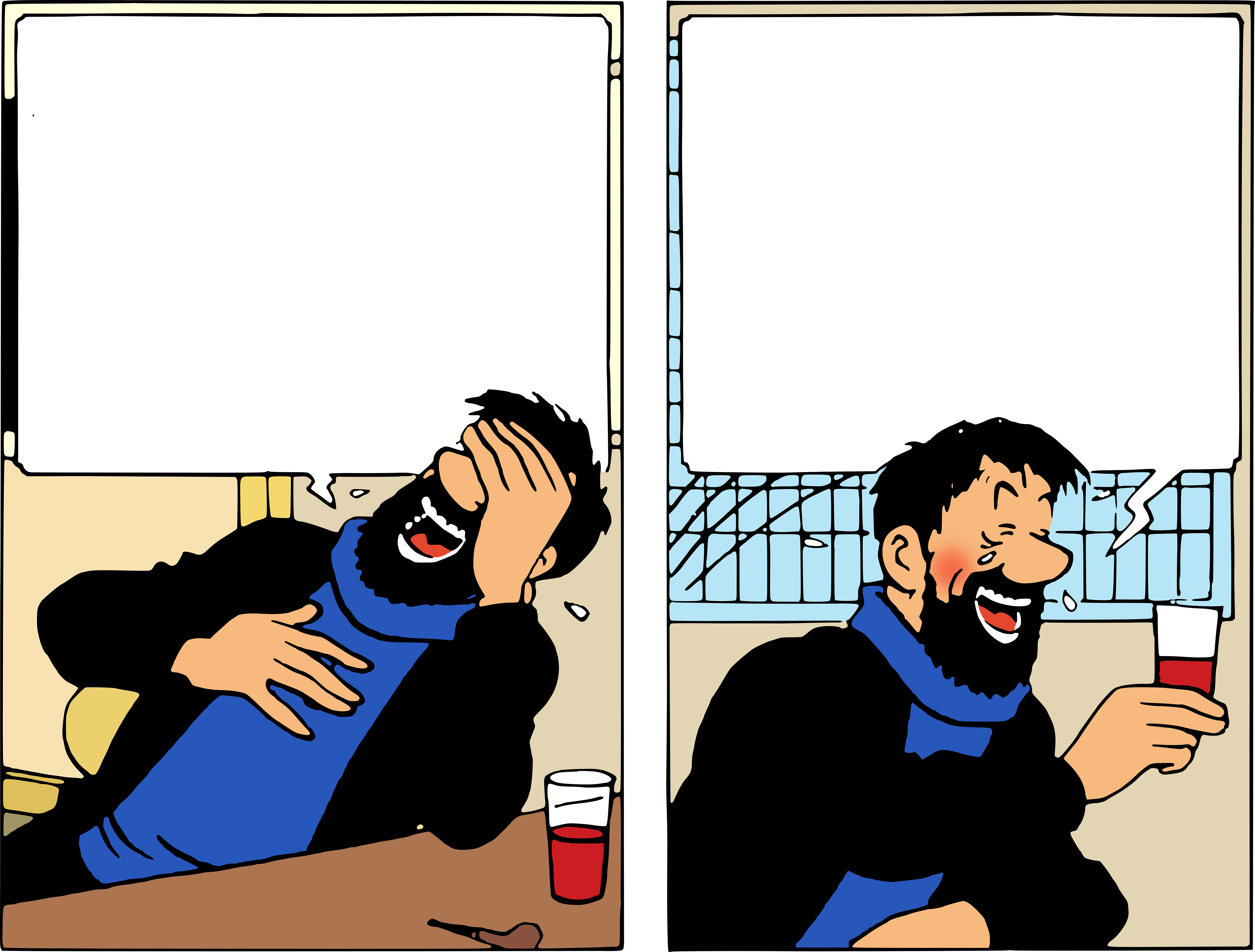 Ha Ha Ha, Oh Wow Empty Template - The Adventures of TinTin - Captain Haddock - Hahahah Ha Ha Ha