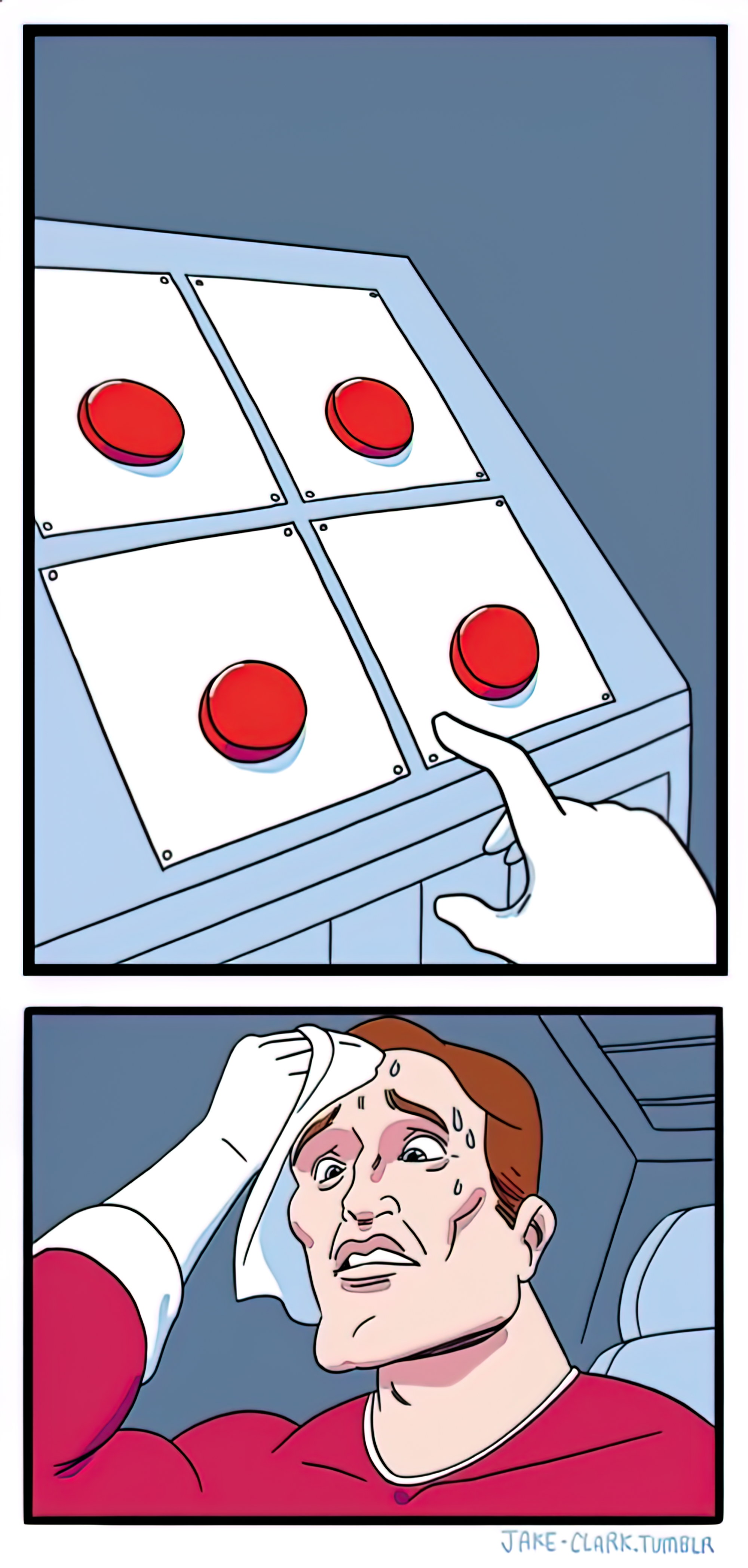 Choice button choix difficile bouton