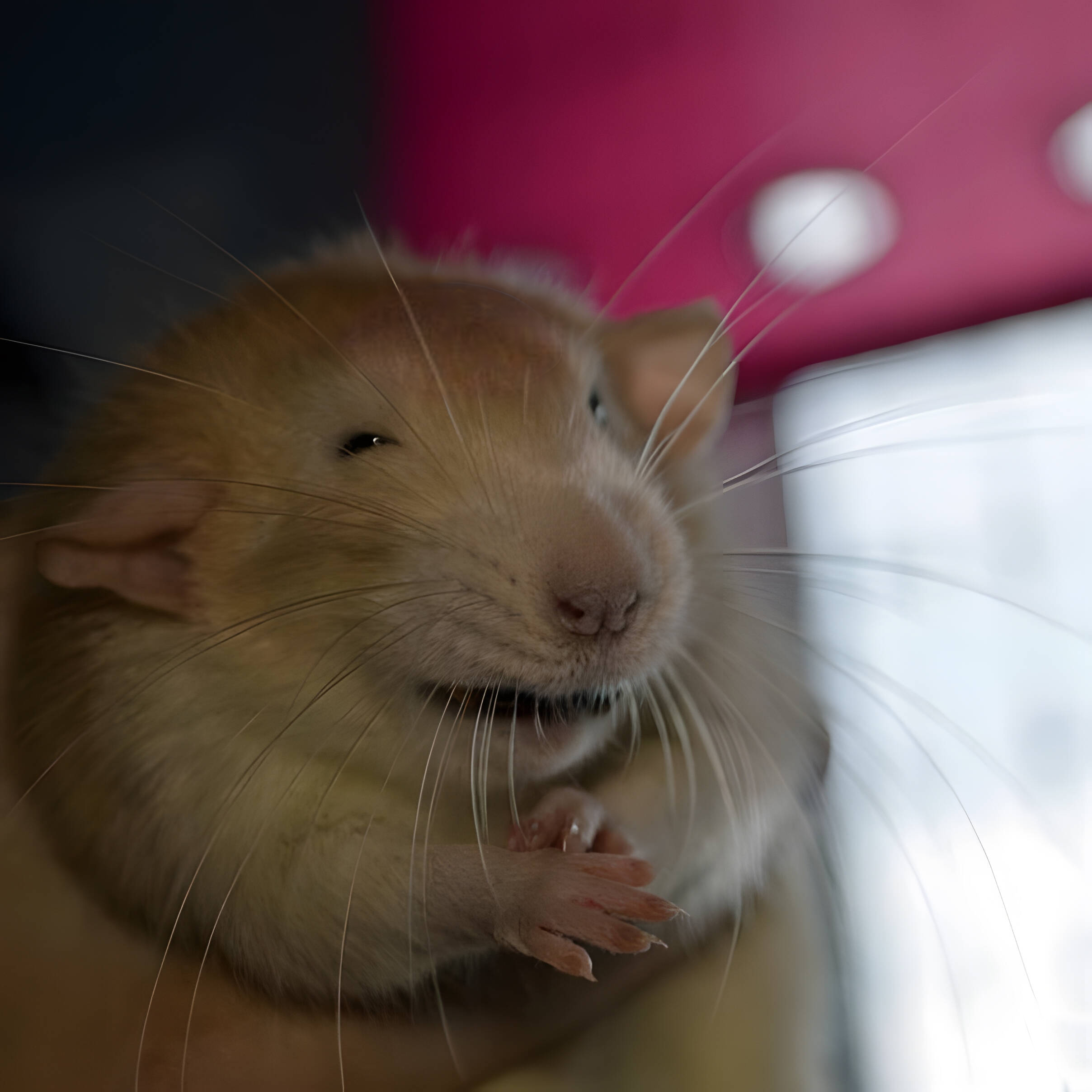 Rat mouse happy hands