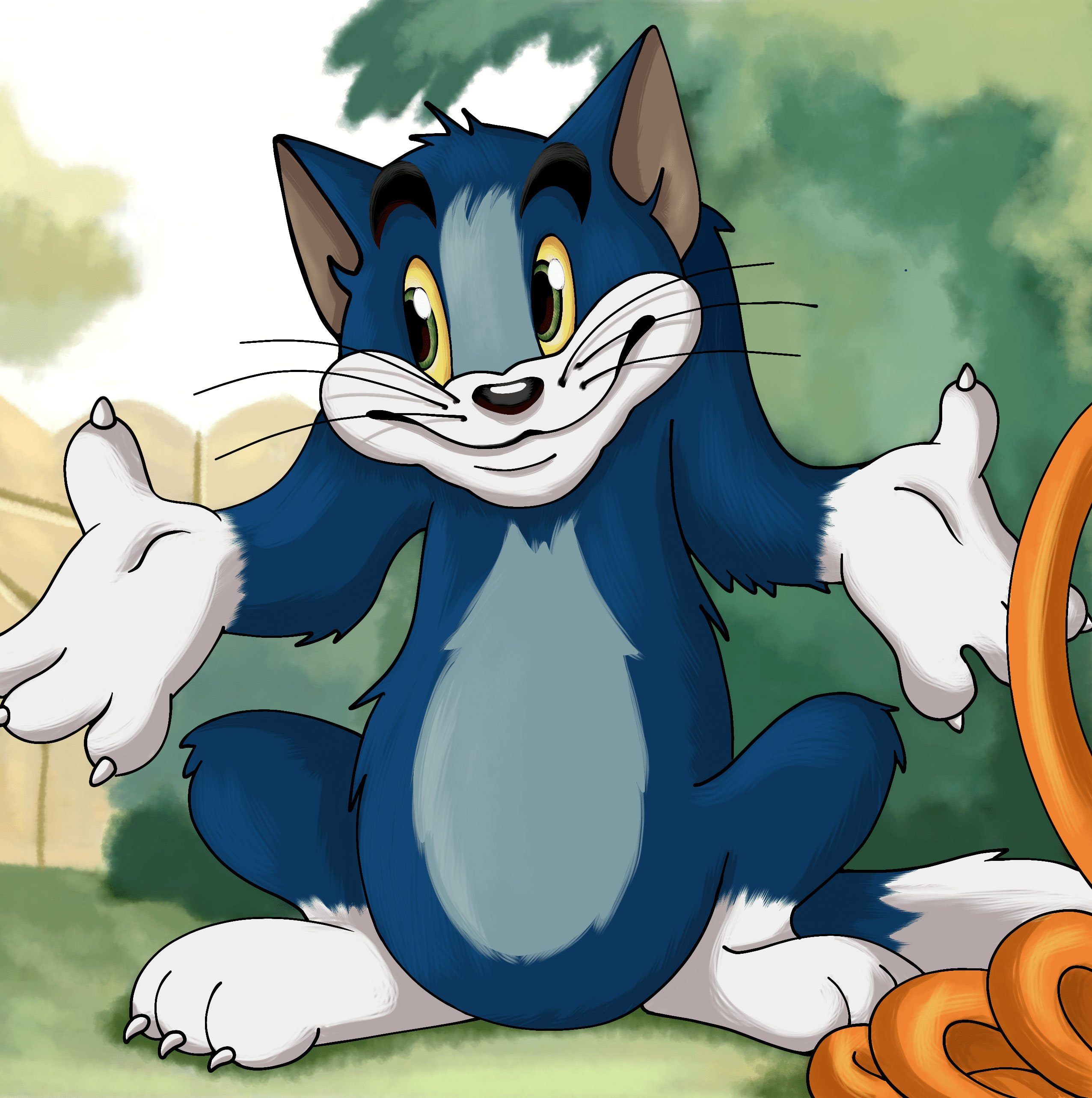 Shrugging Tom HD Redraw - Tom and Jerry - u'Gibus'Squidward on Reddit