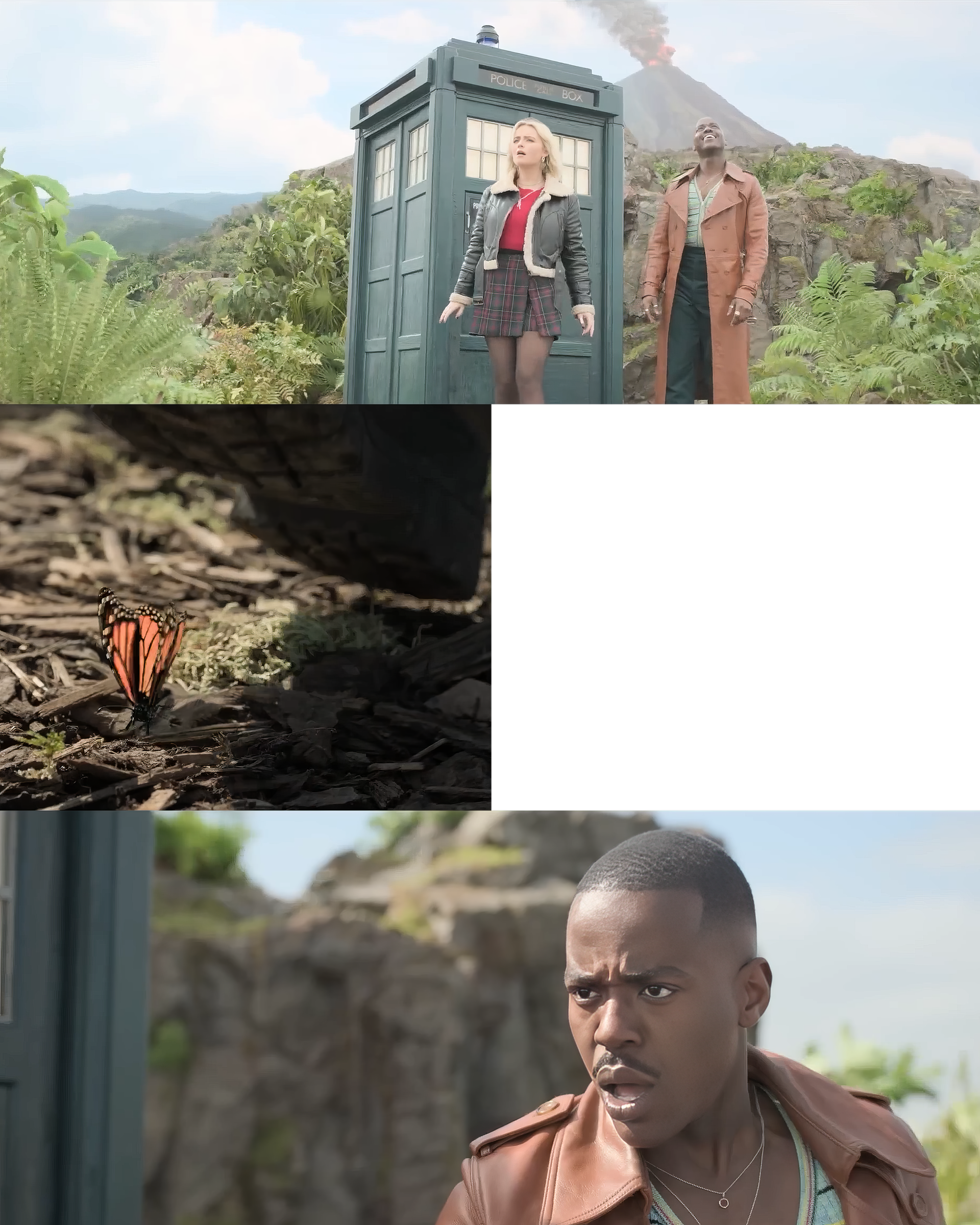 Docteur Who butterfly crush change course history