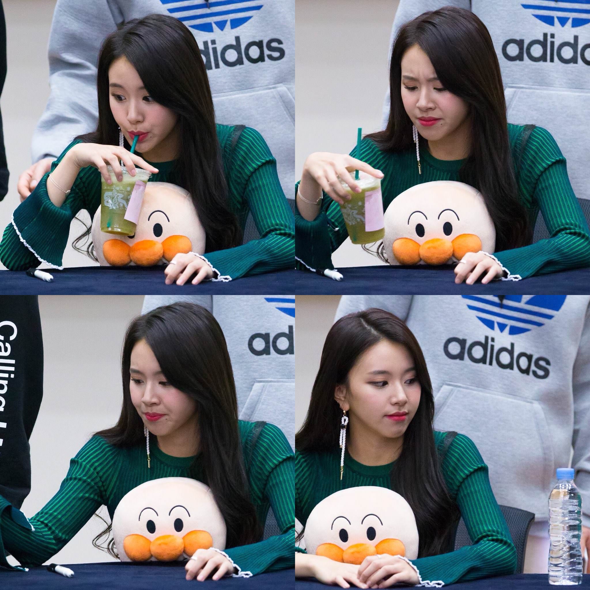 Chaeyoung Drinking Template - Asian, Drink, Drinking, Water - Boire Boisson Asiat