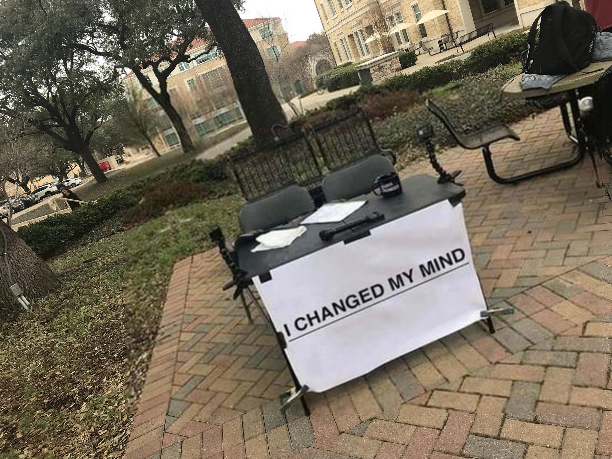 Change My Mind - I Changed My Mind Empty Template - Vertical - Steven Crowder, Campus Sign