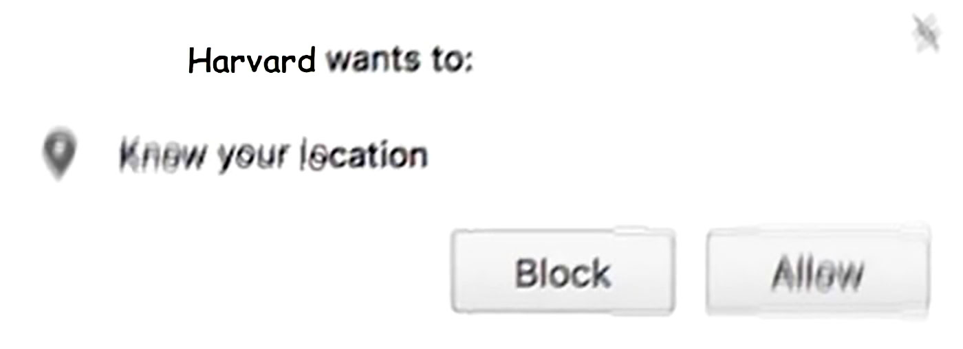 Harvard wants to know your location