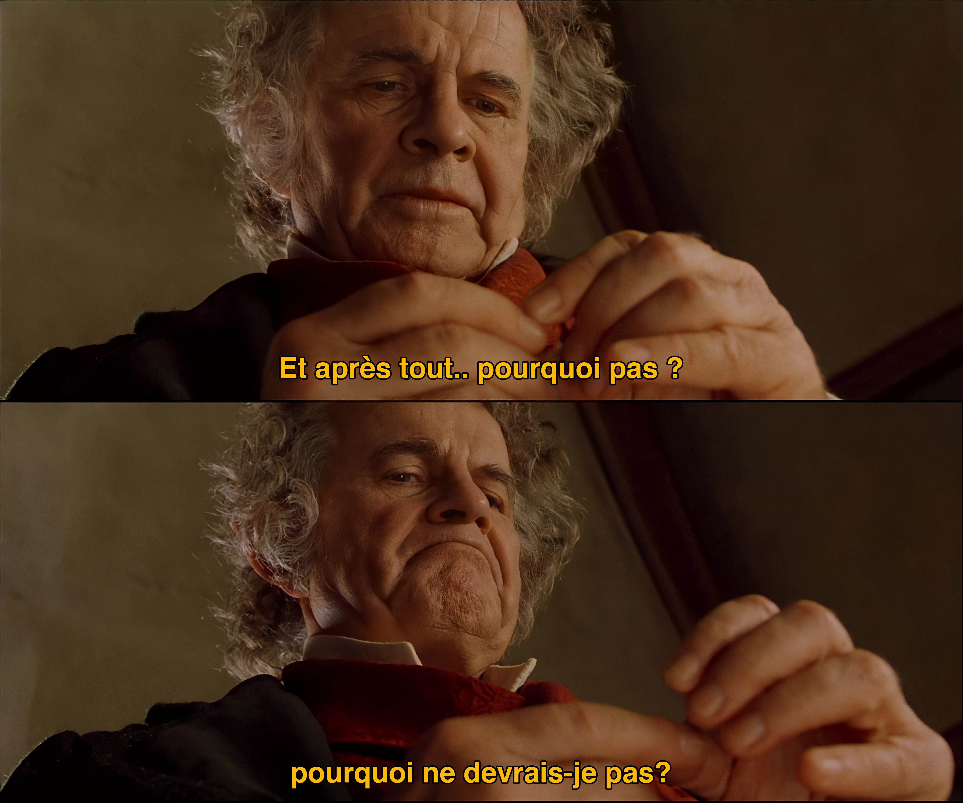 Lord of rings - bilbo - after all why not - apres tout pourquoi pas