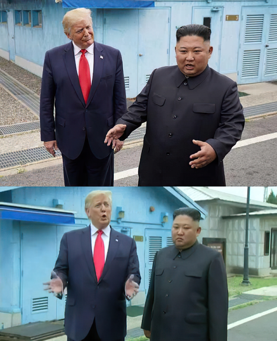 Trump correcting Kim Jong-Un