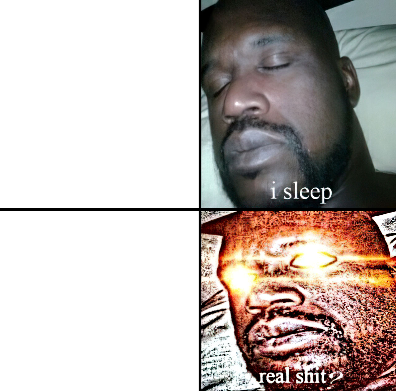 I sleep Real shit black