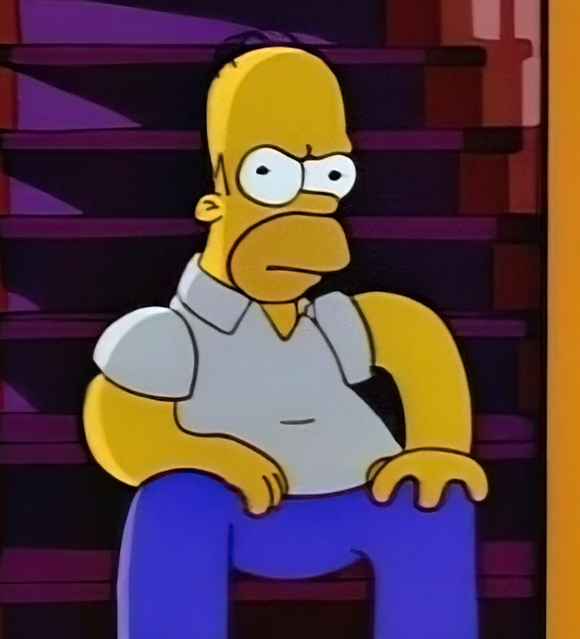 Homer angry