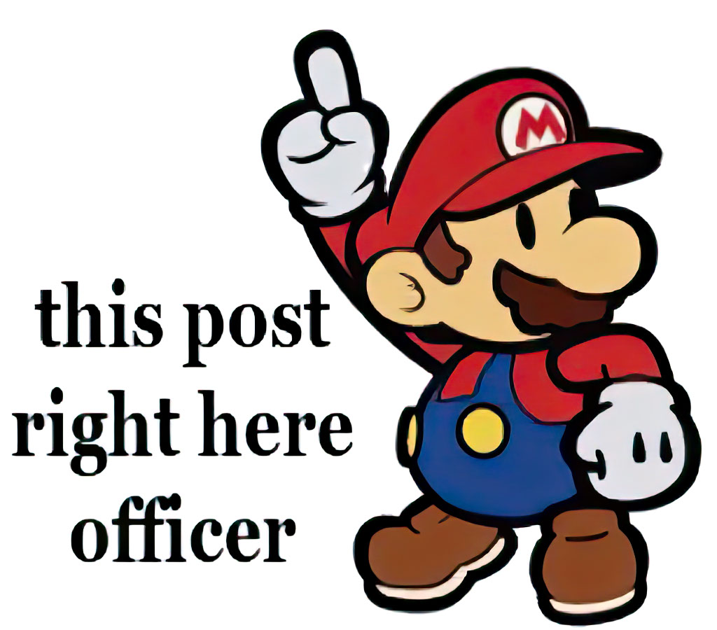 This post right here officer