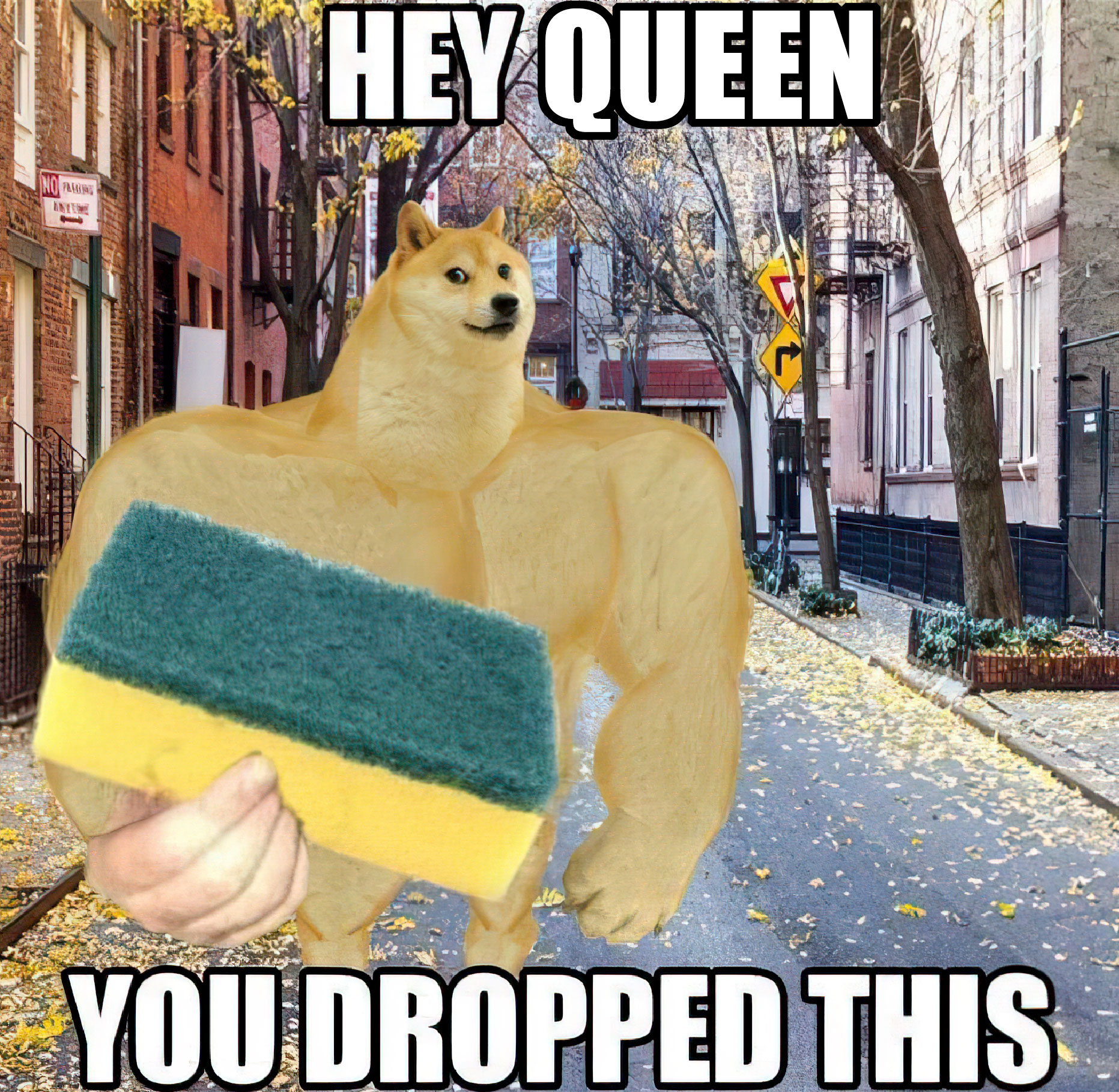 Hey queen you dropped this