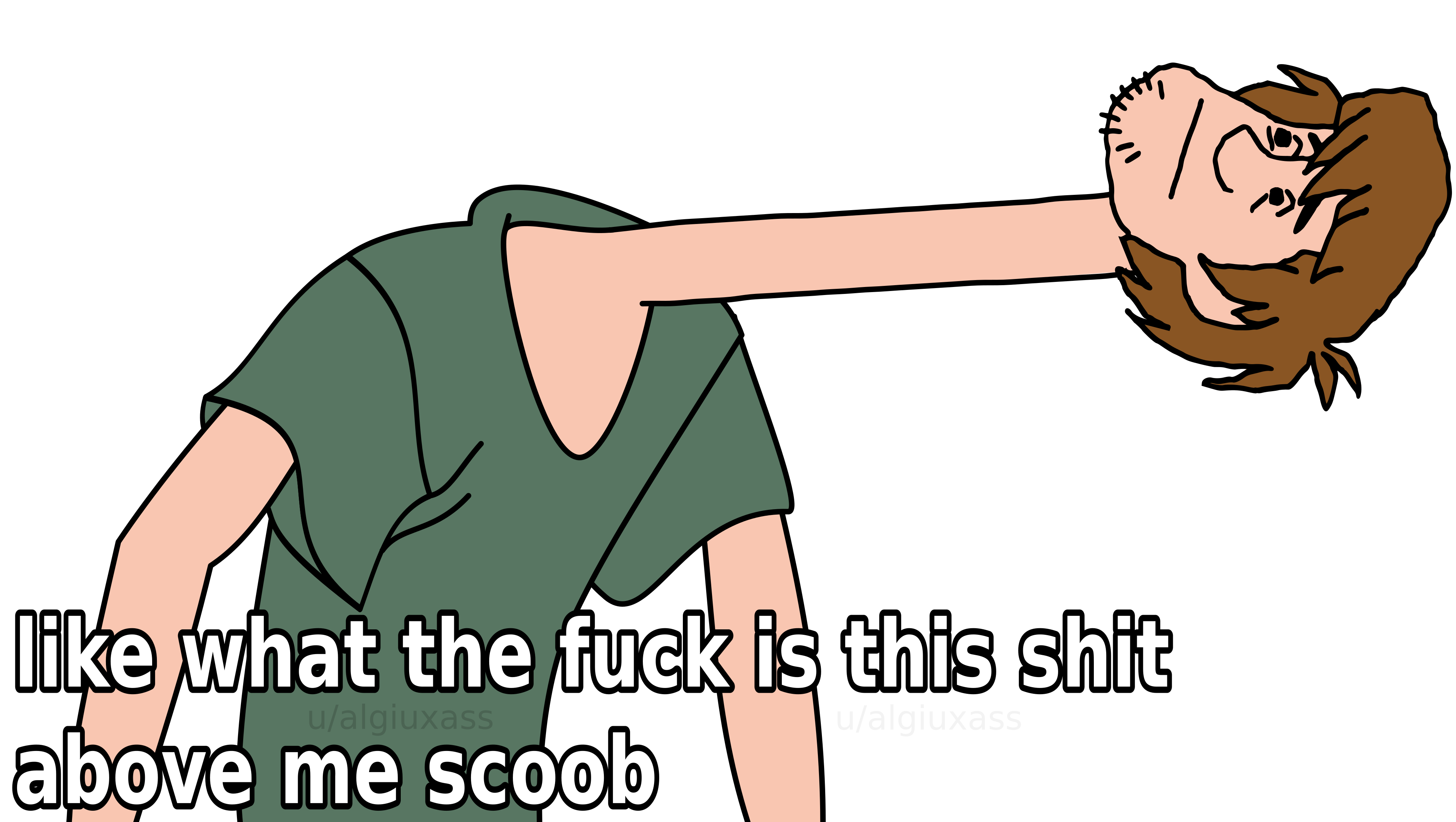 Like what the fuck is this shit above me scoob - Transparent HD Template - Shaggy - Scooby-Doo, Where Are You! - u'algiuxass on Reddit
