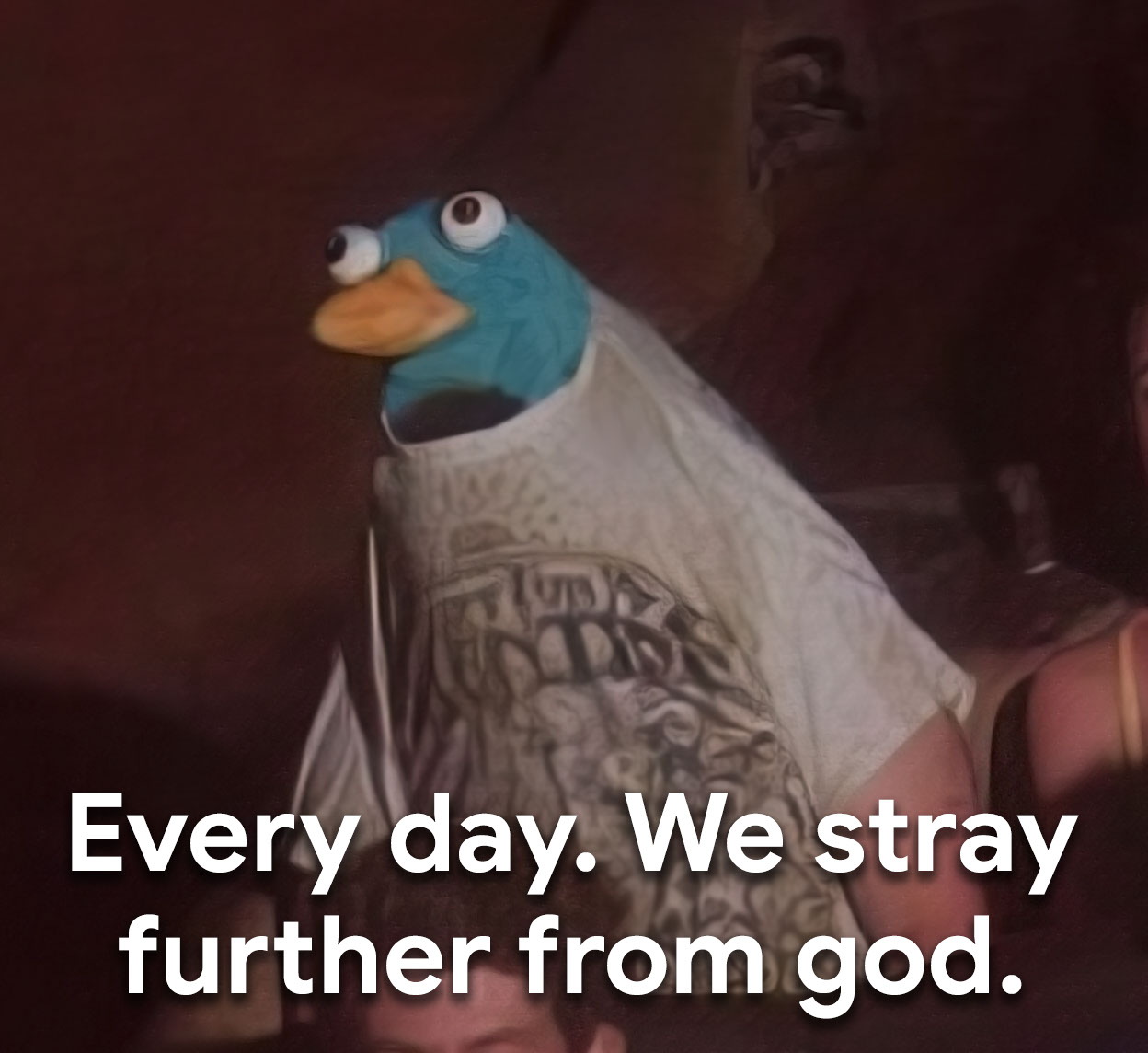 Every day. We stray further from god. - Perry The Platypus, Phinneas and Ferb, Hat