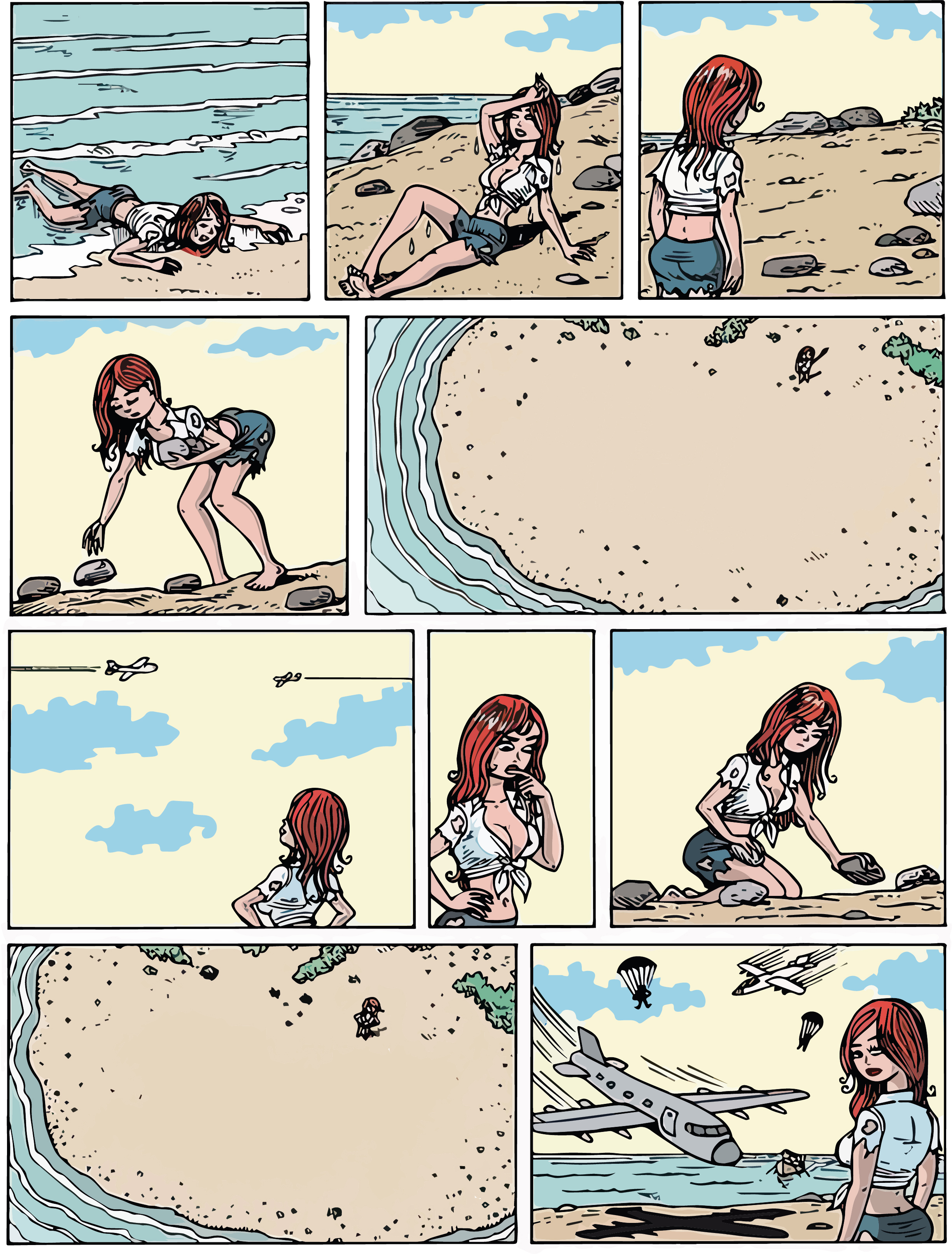 Meuf échouée ile - full clean