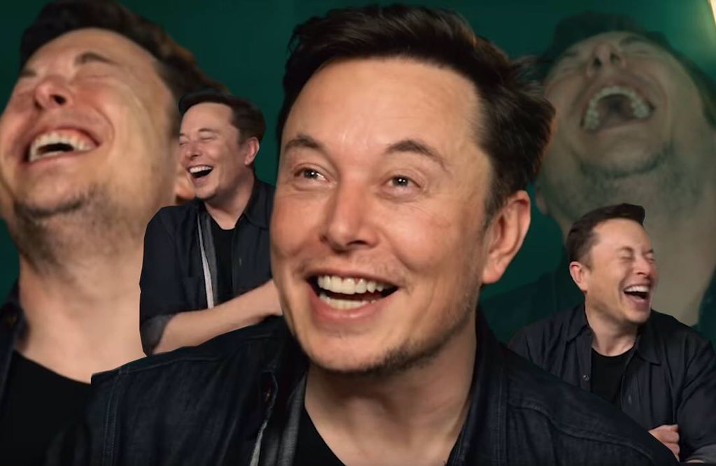 Meme lord Elon laugh