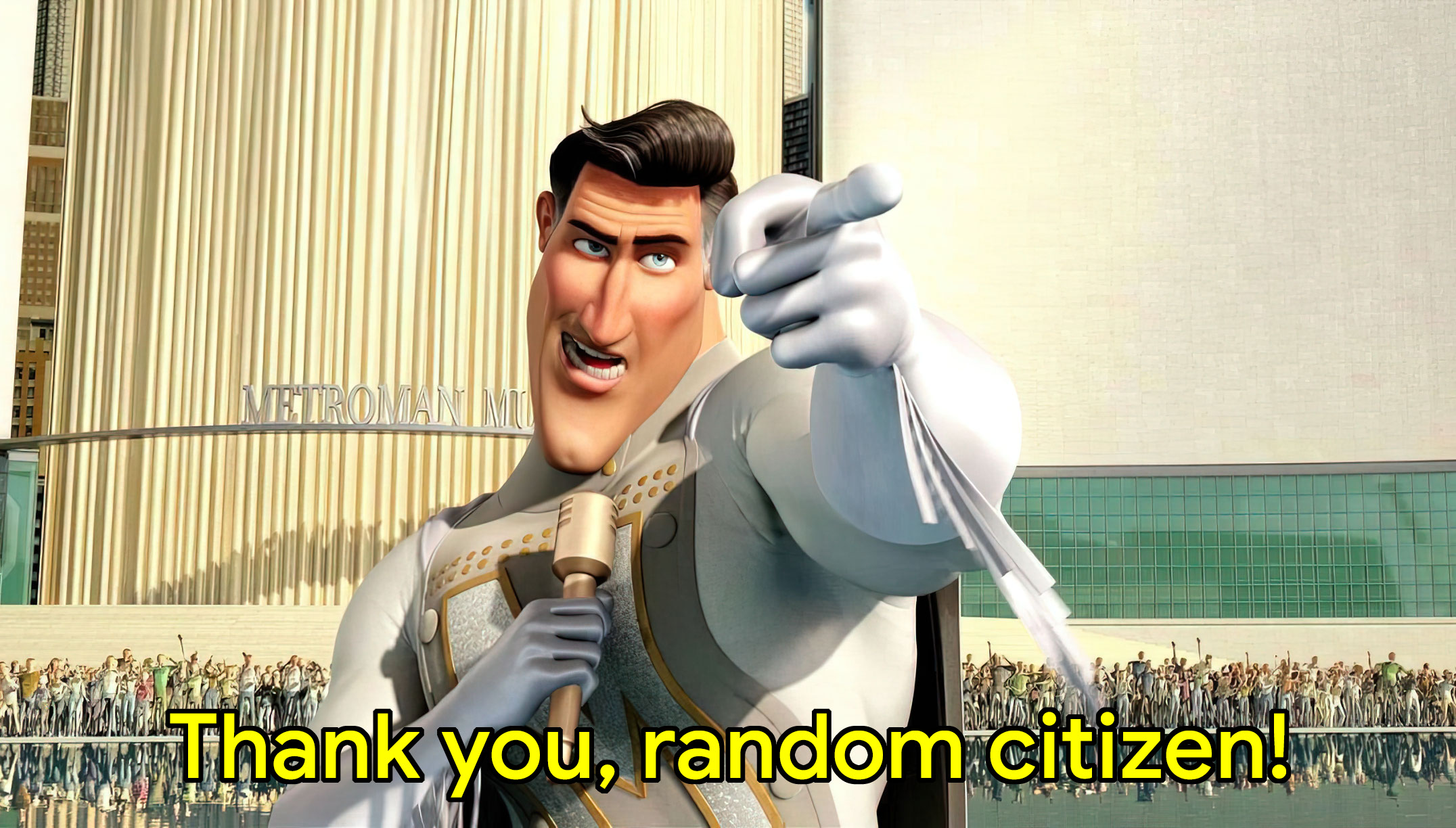 Thank you, random citizen