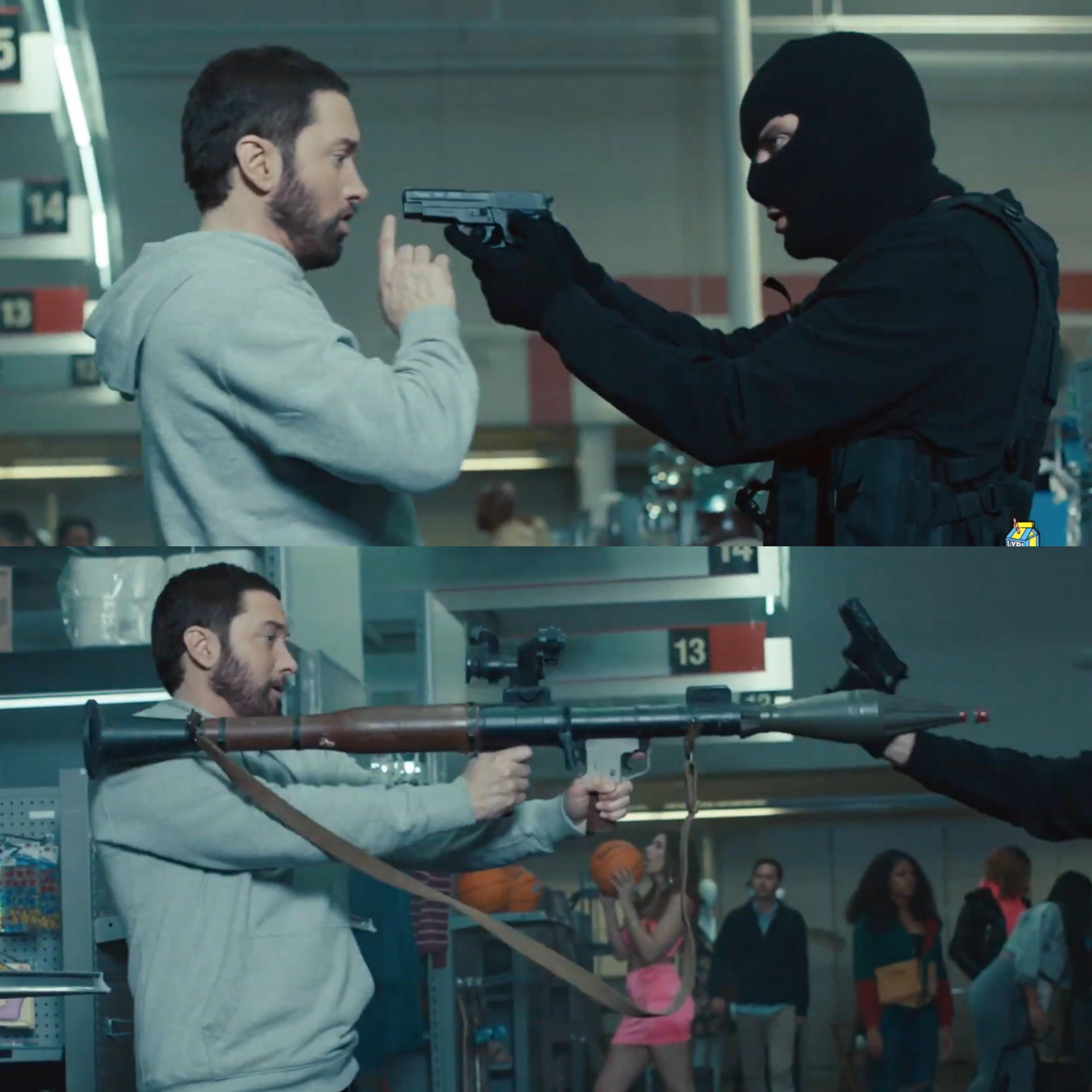 Eminem godzilla clip