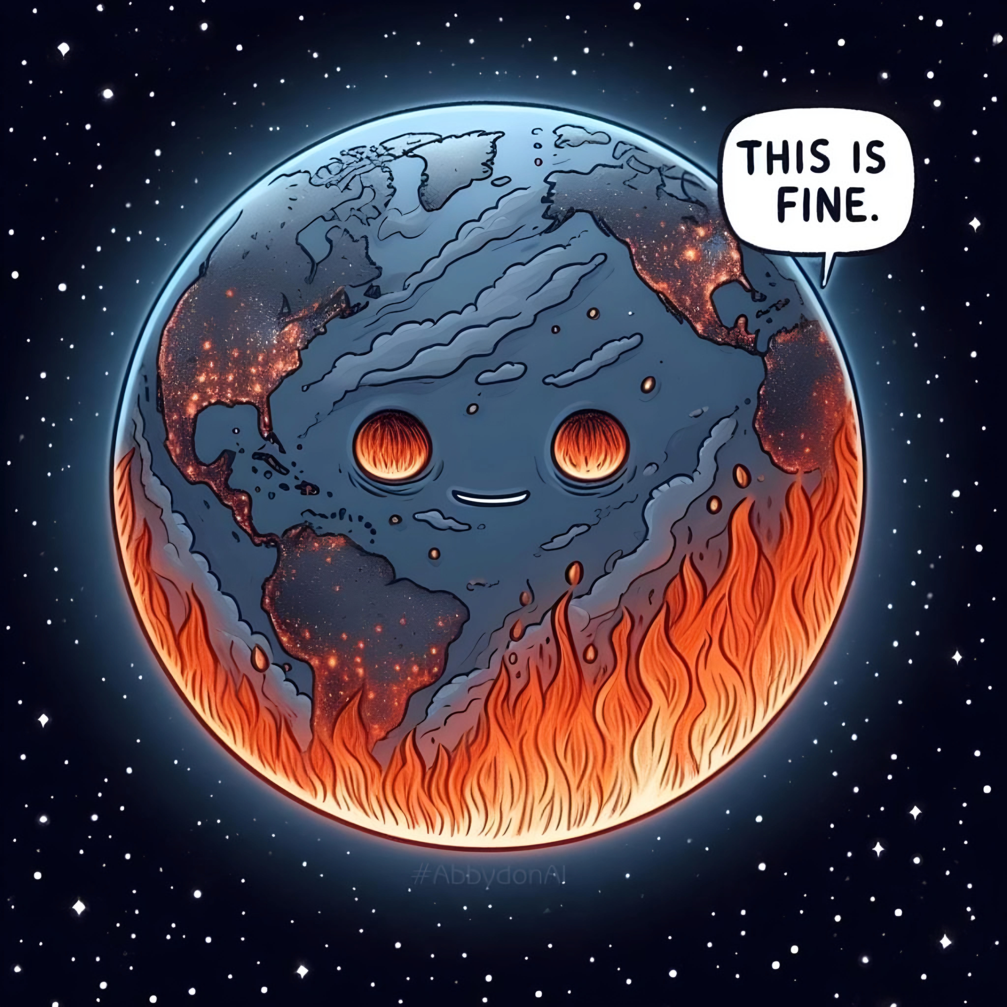 This is fine earth burning