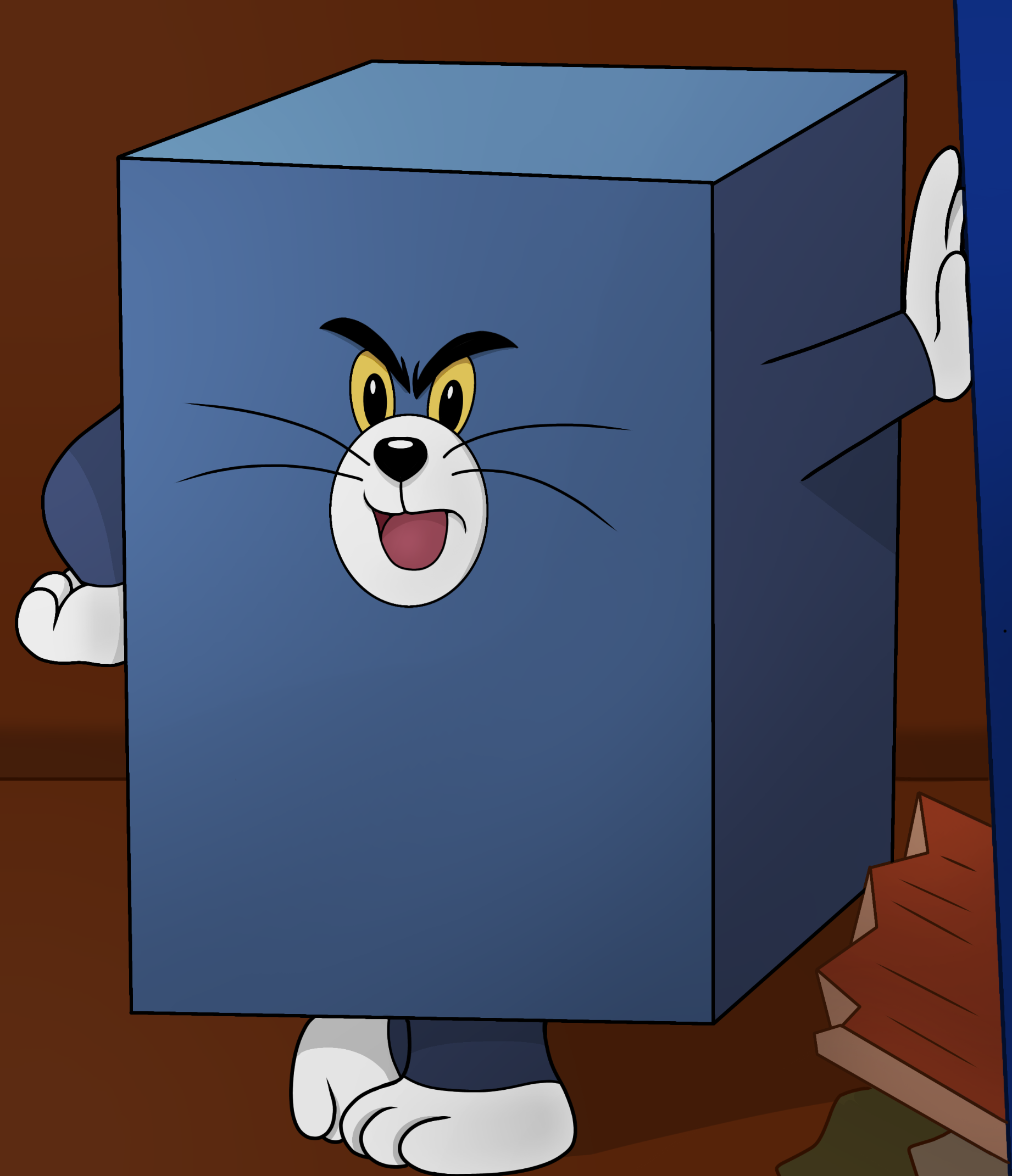 Square Tom HD Redraw - Tom and Jerry - u'Gibus'Squidward on Reddit