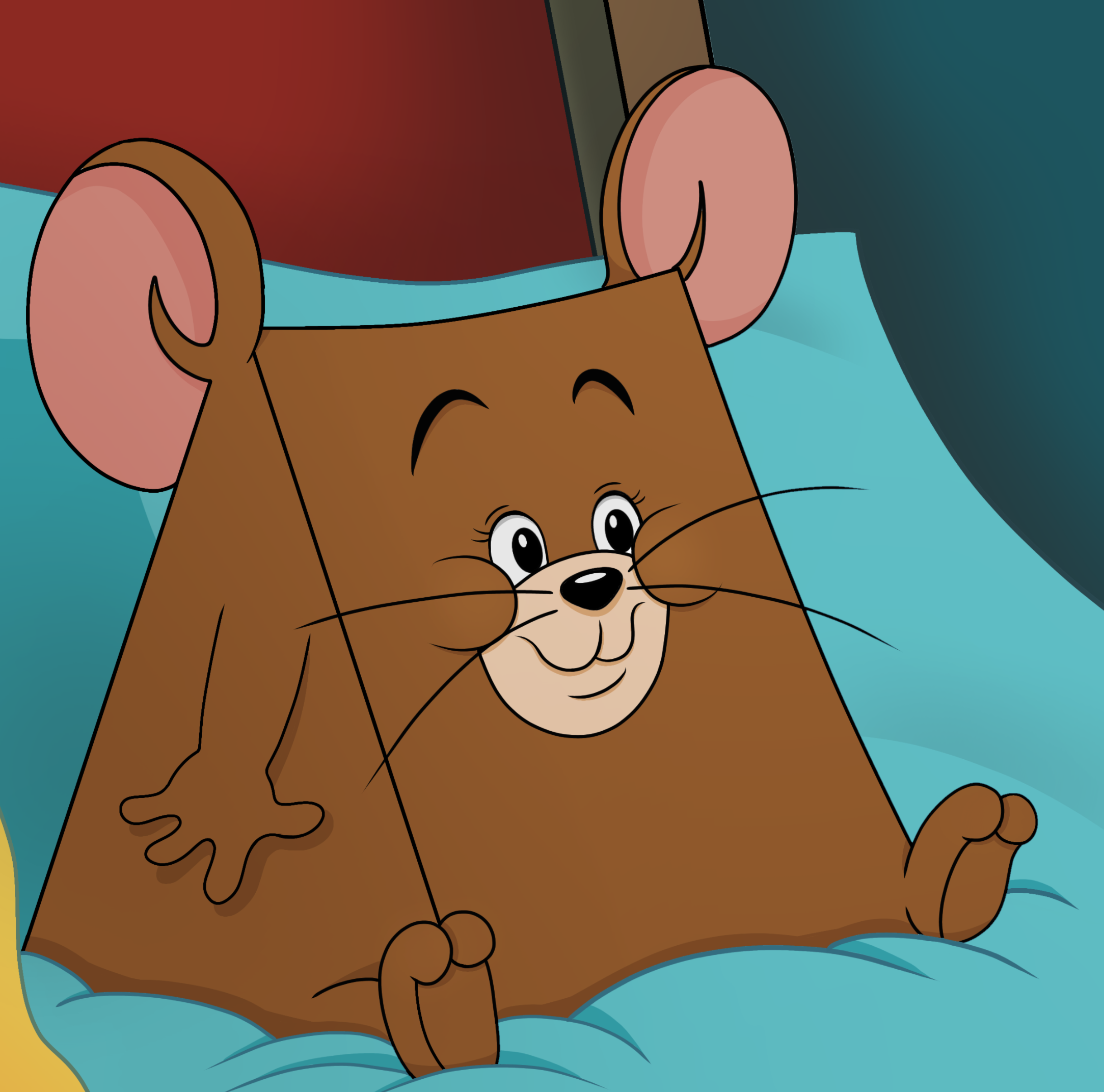 Triangle Jerry I Know He Ate a Cheese HD Redraw - Tom and Jerry - u'Gibus'Squidward on Reddit