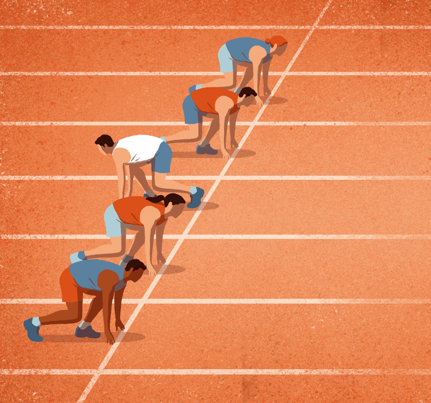 False Start Empty Template - Track Race - Wrong Way