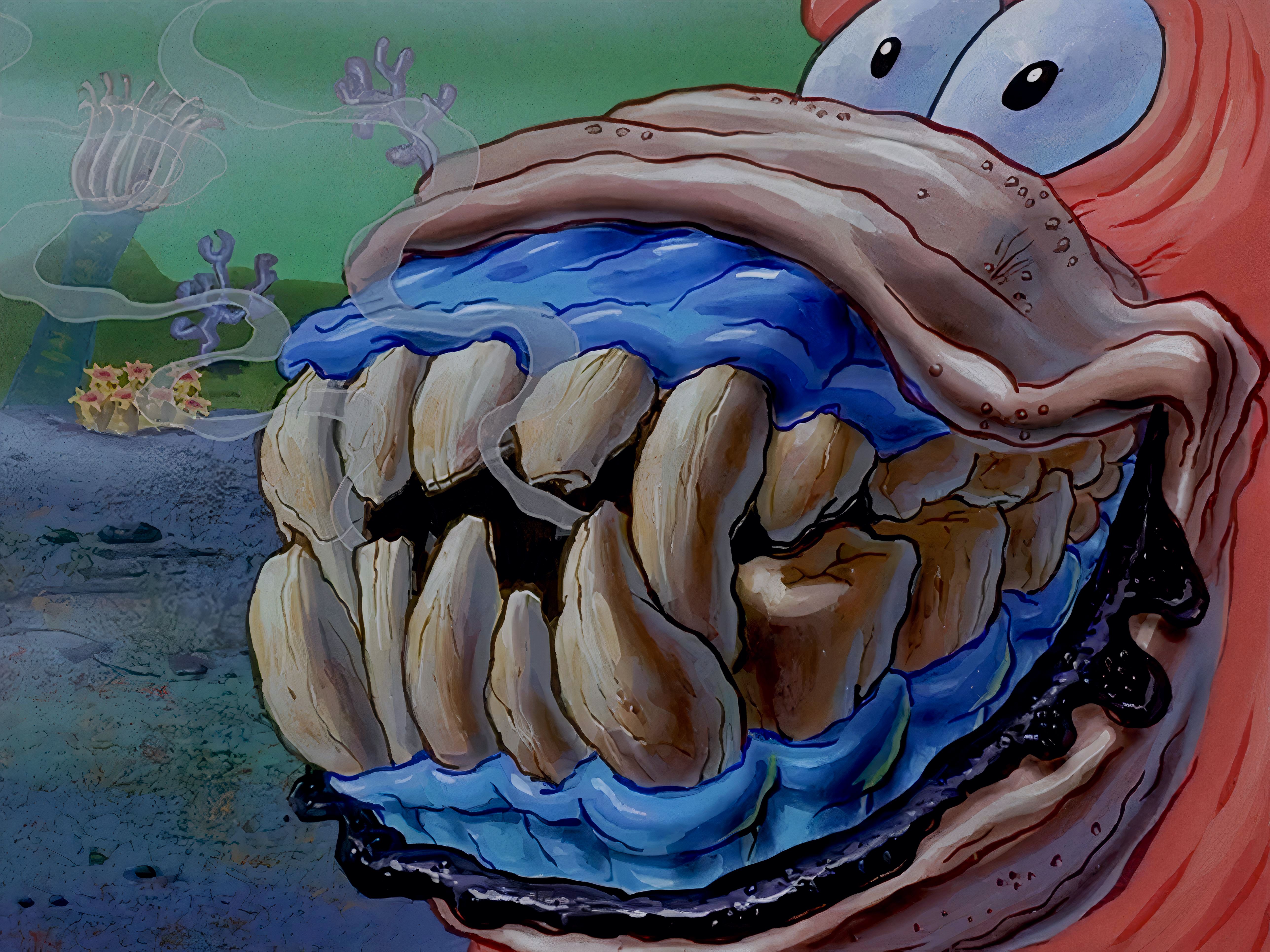 Patrick Star With British Teeth HD Transparent