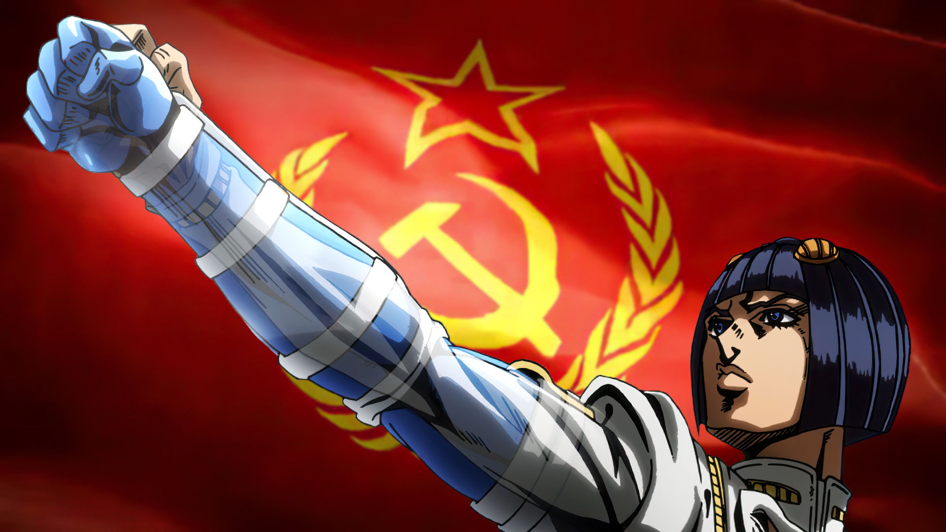 Communist Bruno Empy Template - Jojo's Bizarre Adventure - One Arm Raised