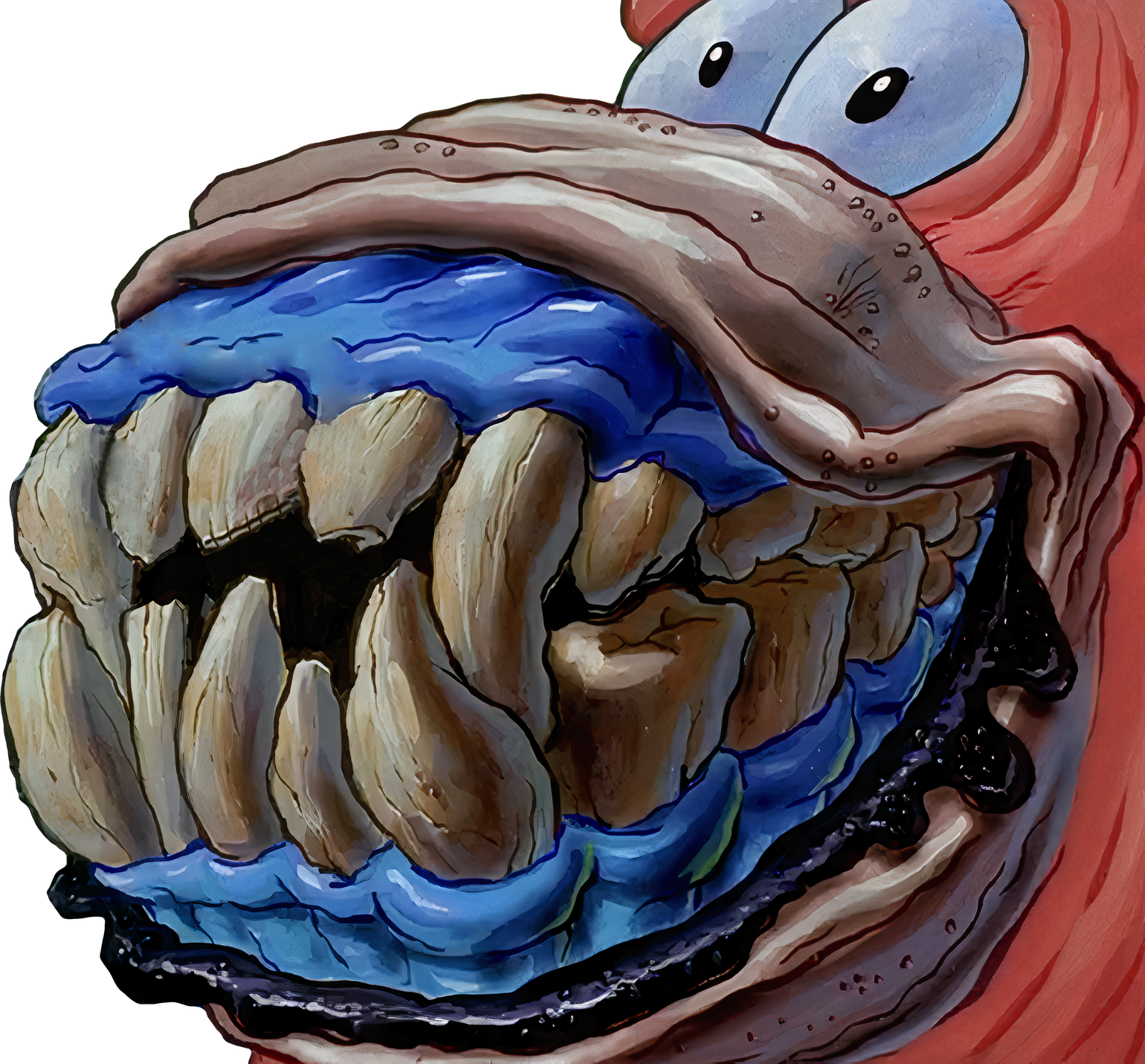 Patrick Star With British Teeth HD Transparent