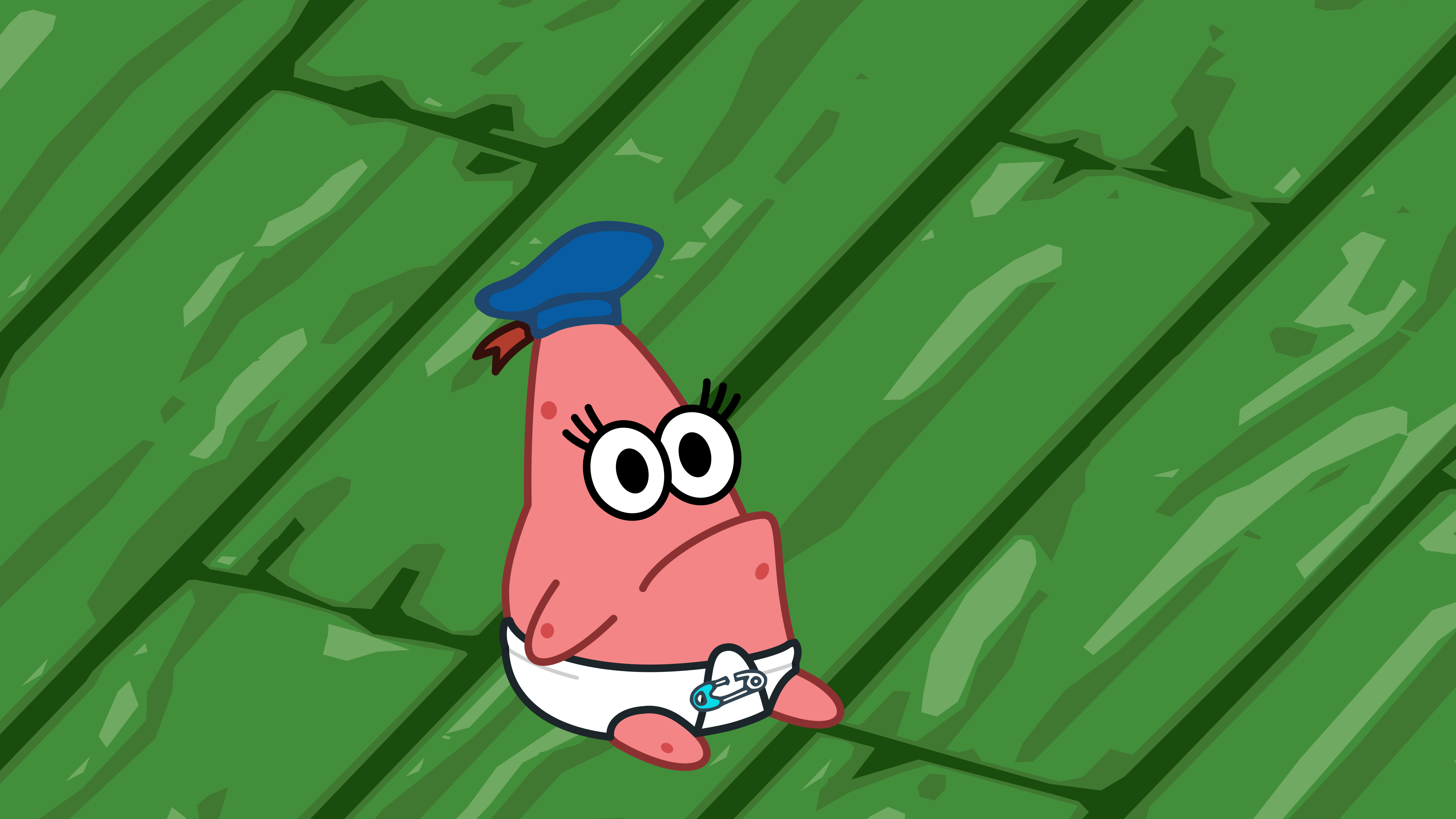 Baby Patrick HD Redraw - Sailor Hat - Spongebob Squarepants - u'algiuxass on Reddit