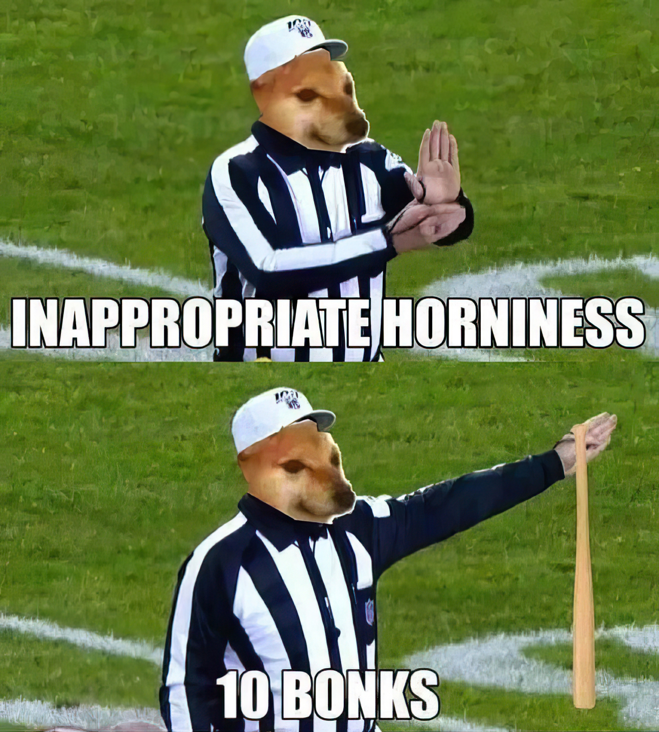 Inappropriate horniness bonks