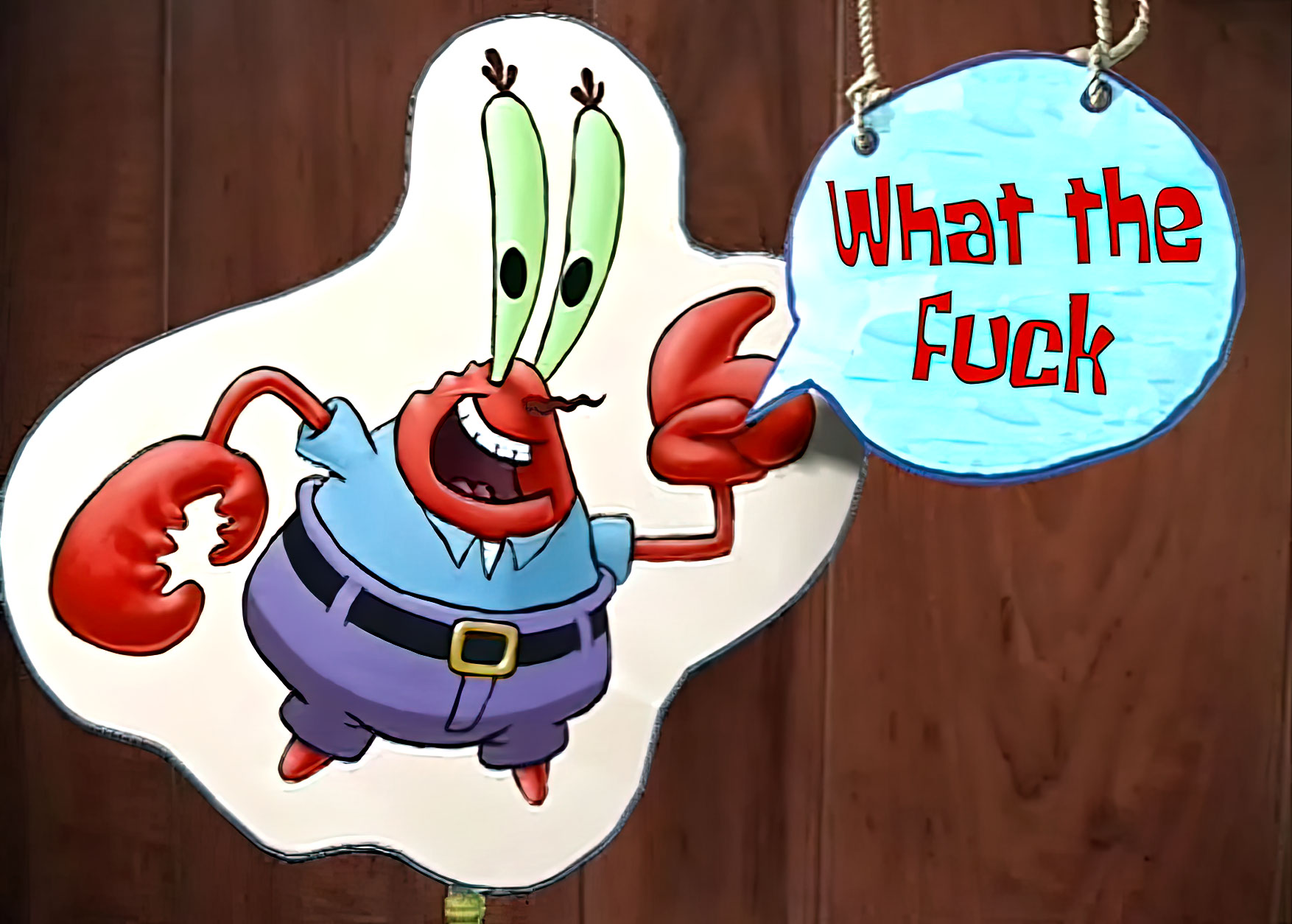 Krabs what the fuck