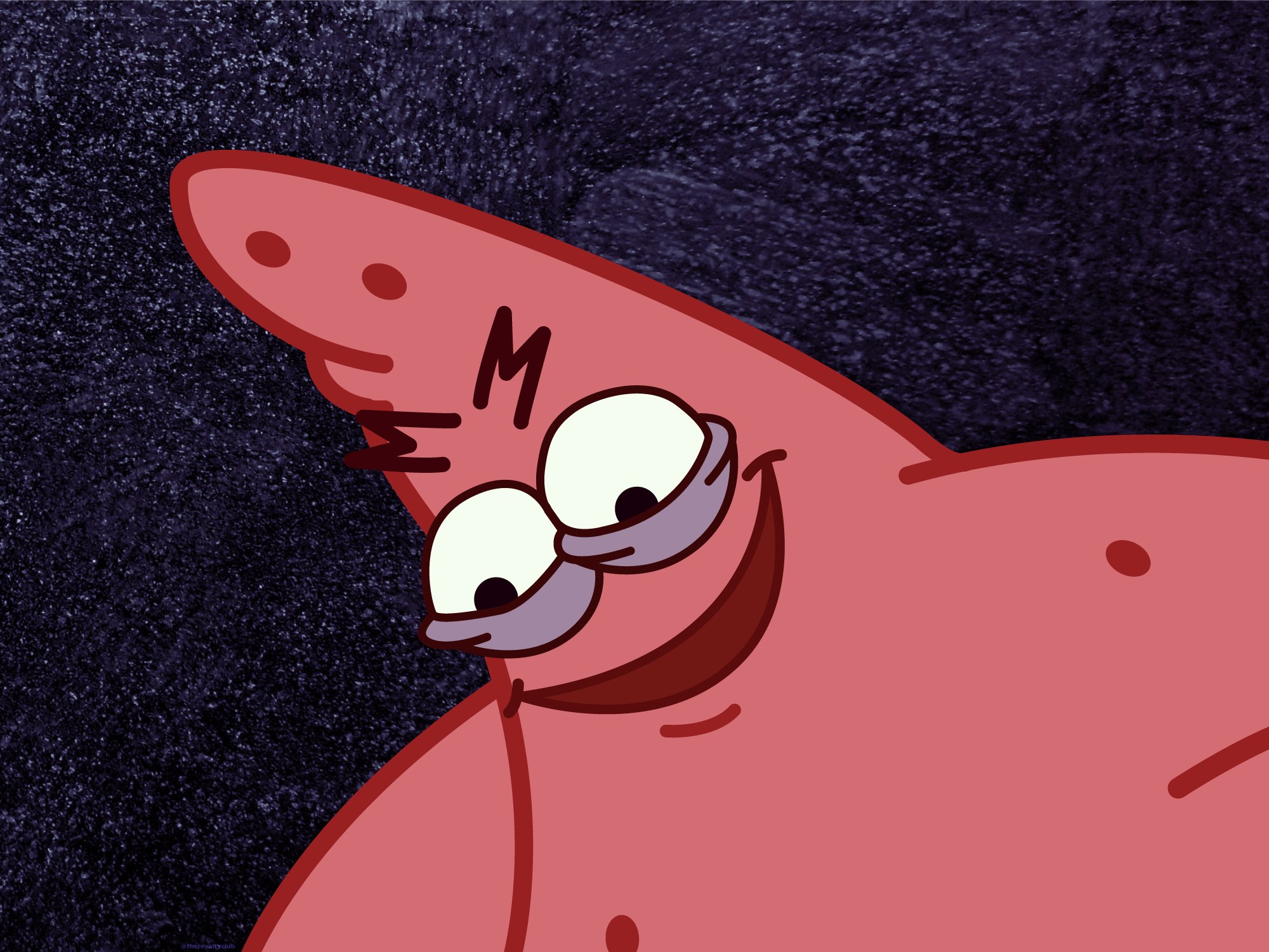Savage Patrick Evil Patrick Angry Patrick HD Redraw - Spongebob Squarepants - @RondellCPaul on Twitter