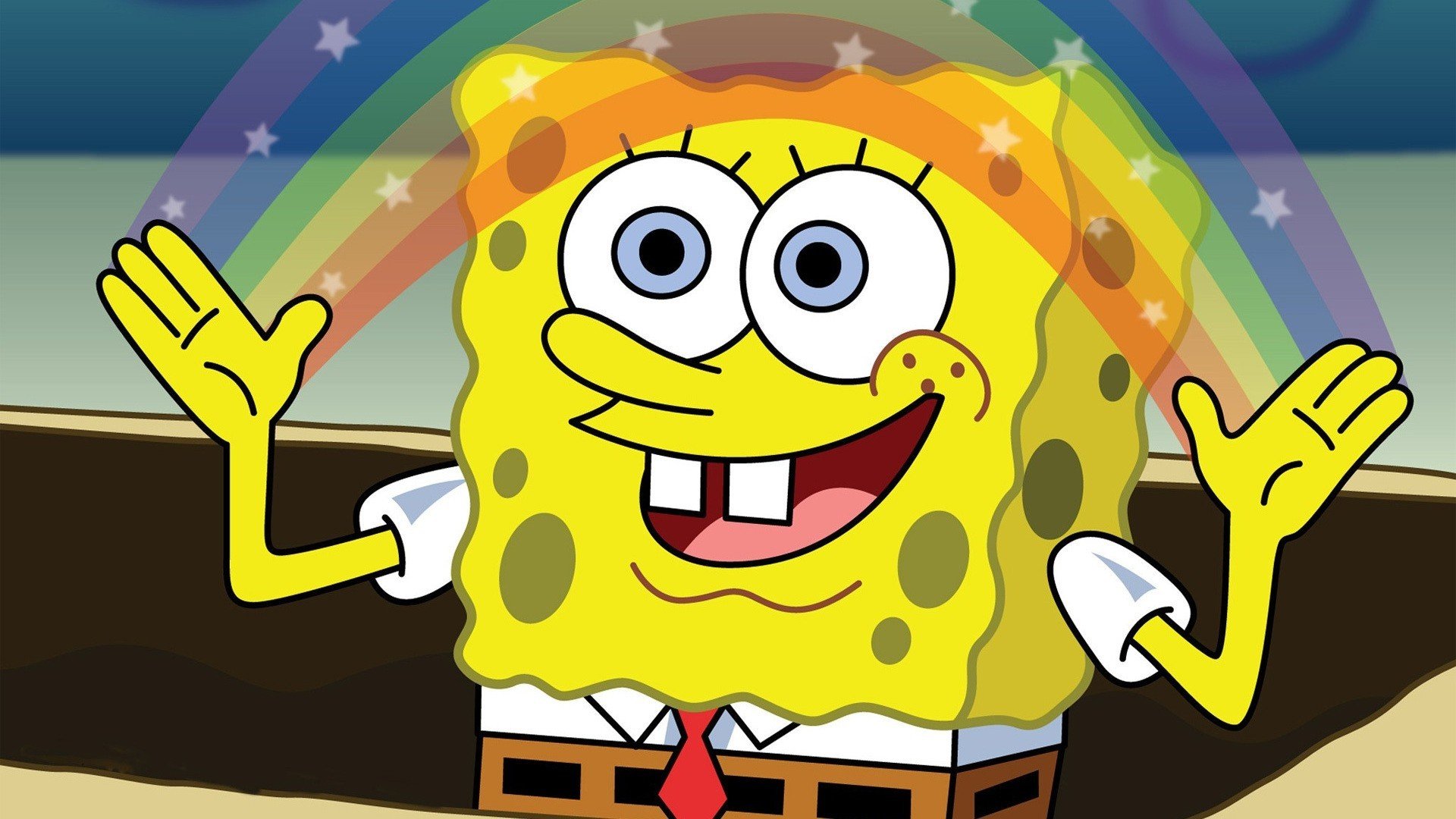 Spongebob square pants Bob l'éponge rainbow