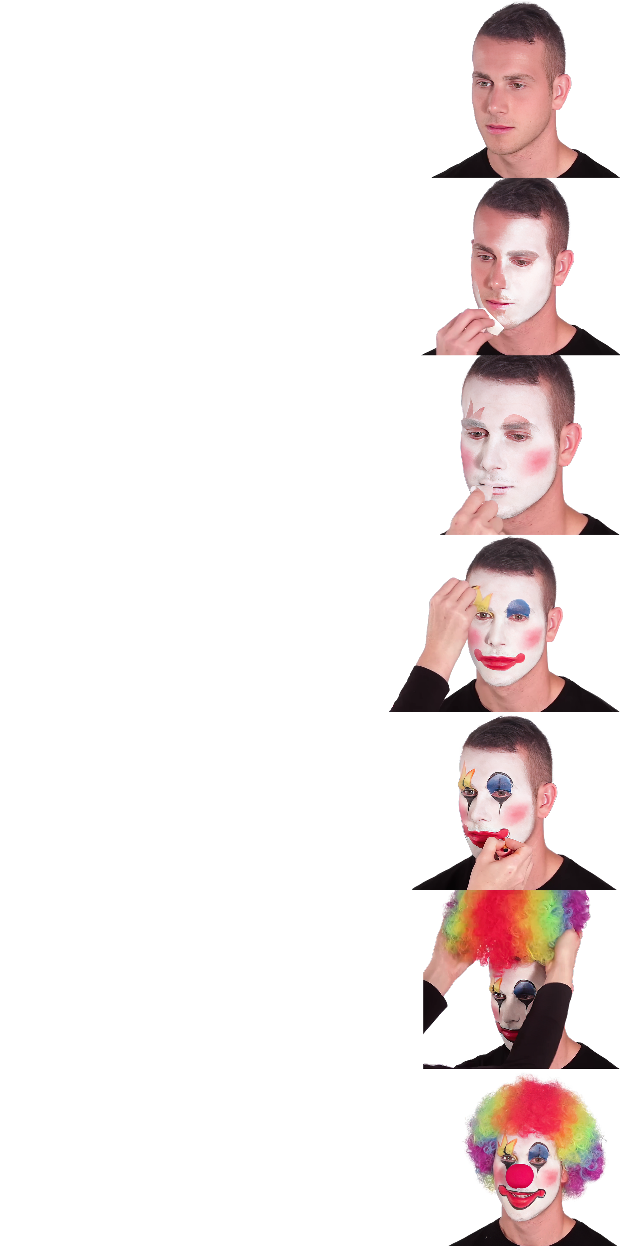 Clown makeup BIG transparent
