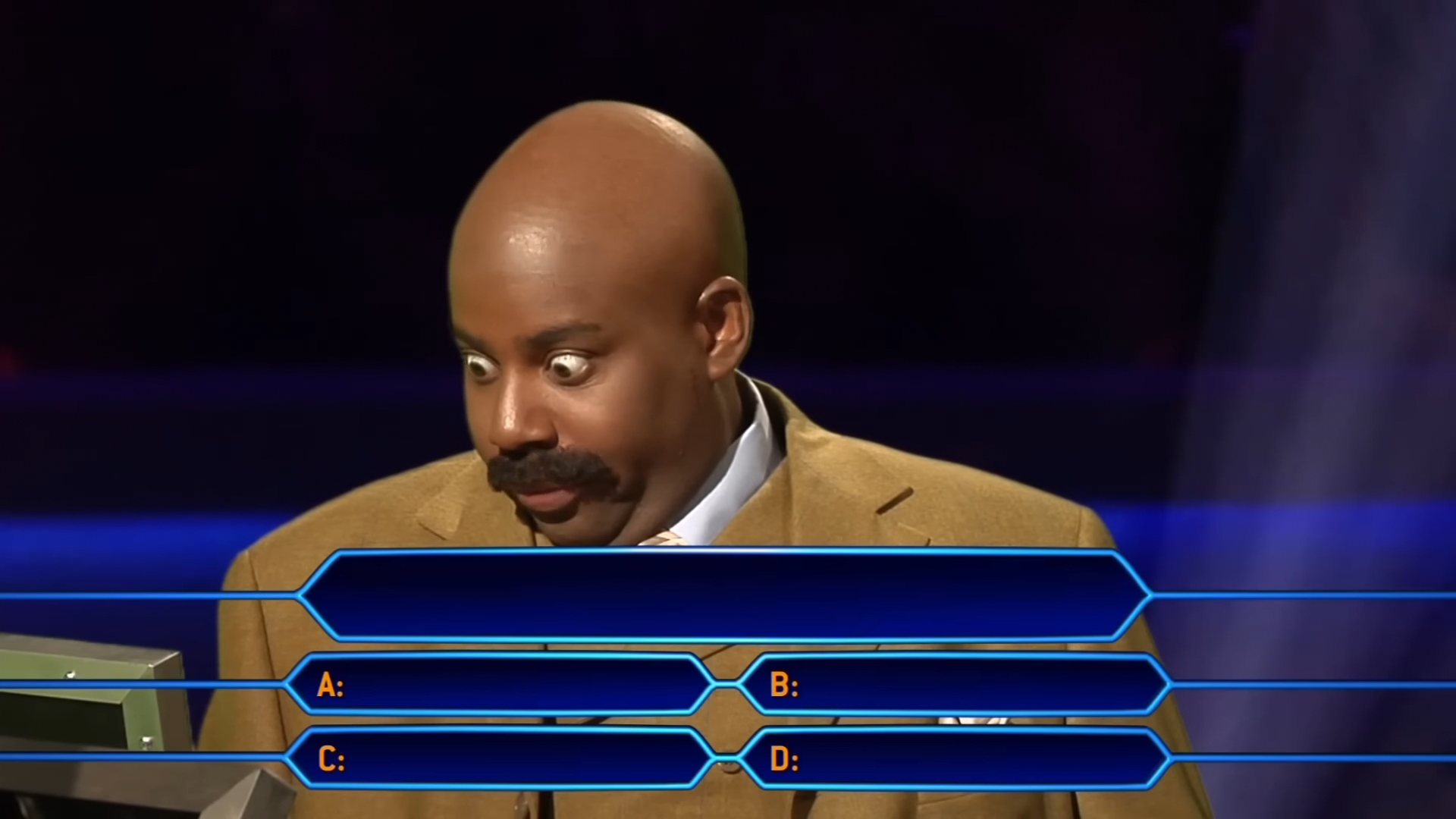 Who Wants to Be a Millionaire Steve Harvey blank
