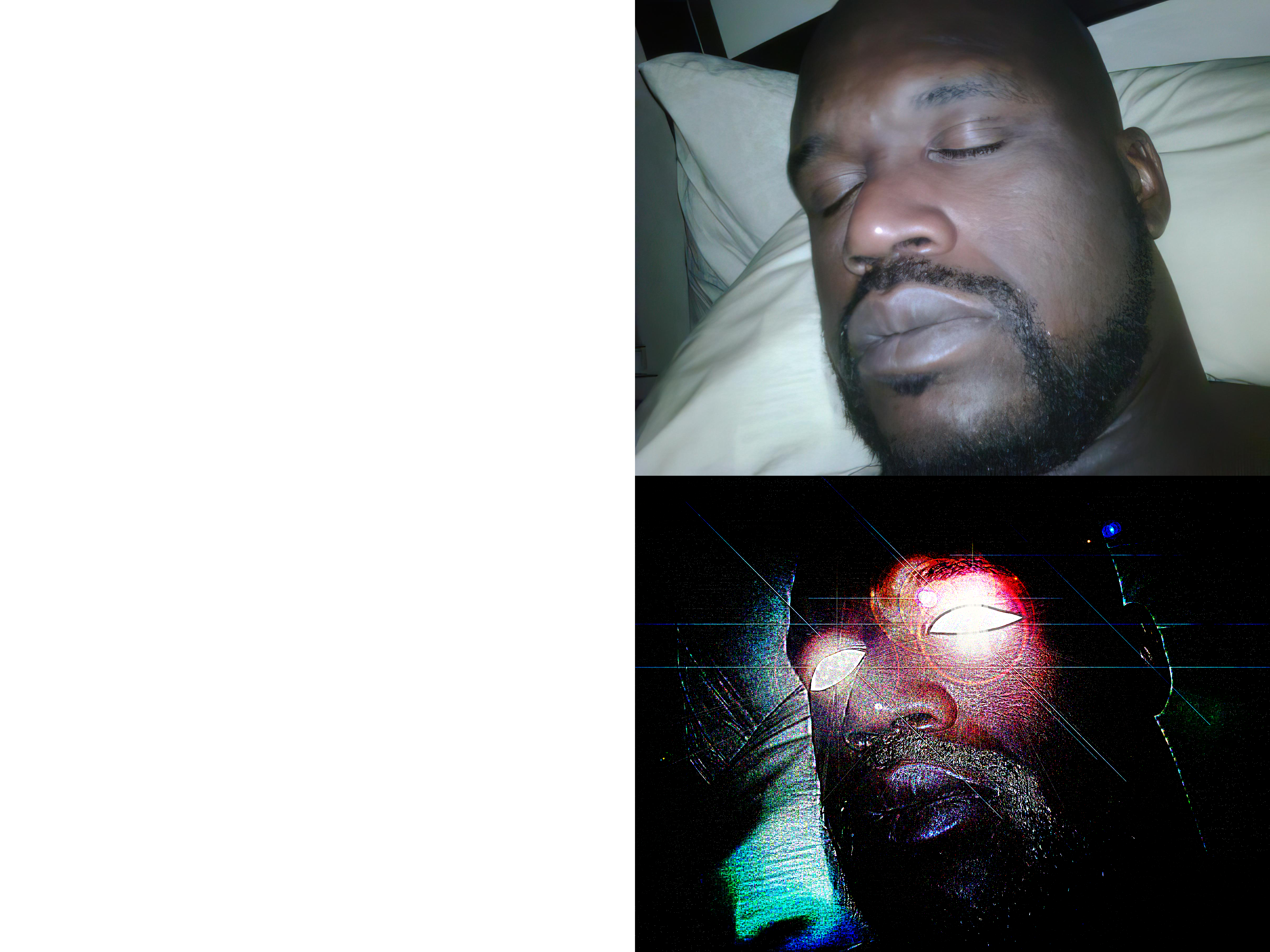 I sleep real shit blank