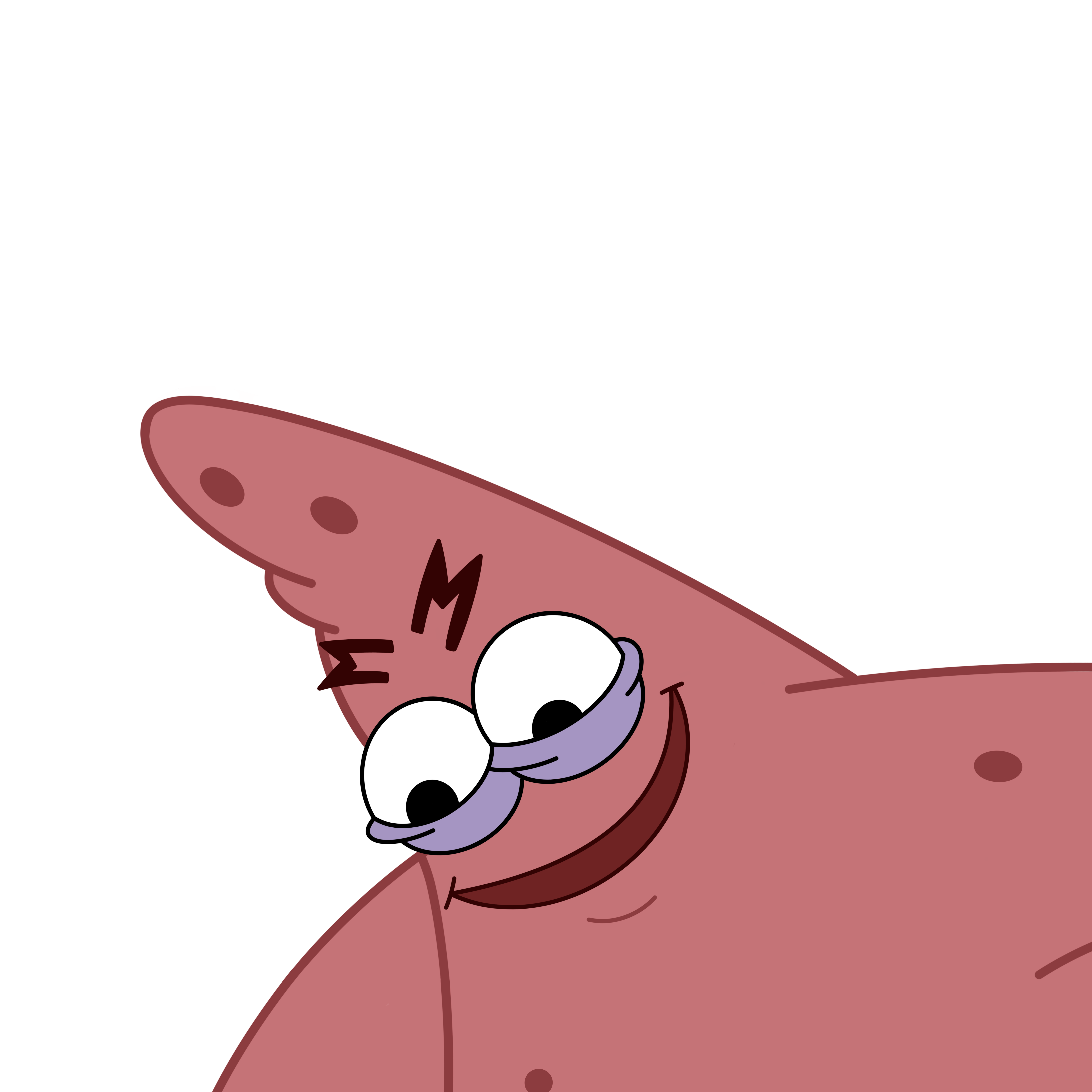 Savage Patrick Evil Patrick Angry Patrick - HD Redraw Empty Transparent Template - u'veronie on Reddit
