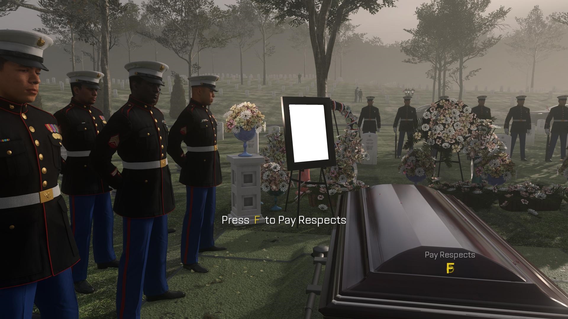 Press f to pay respects - blank
