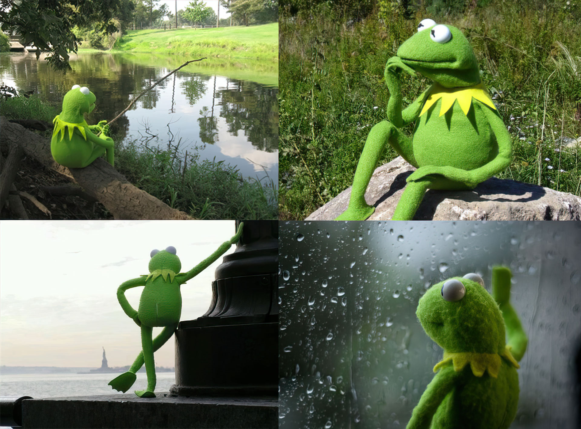 Kermit thinking
