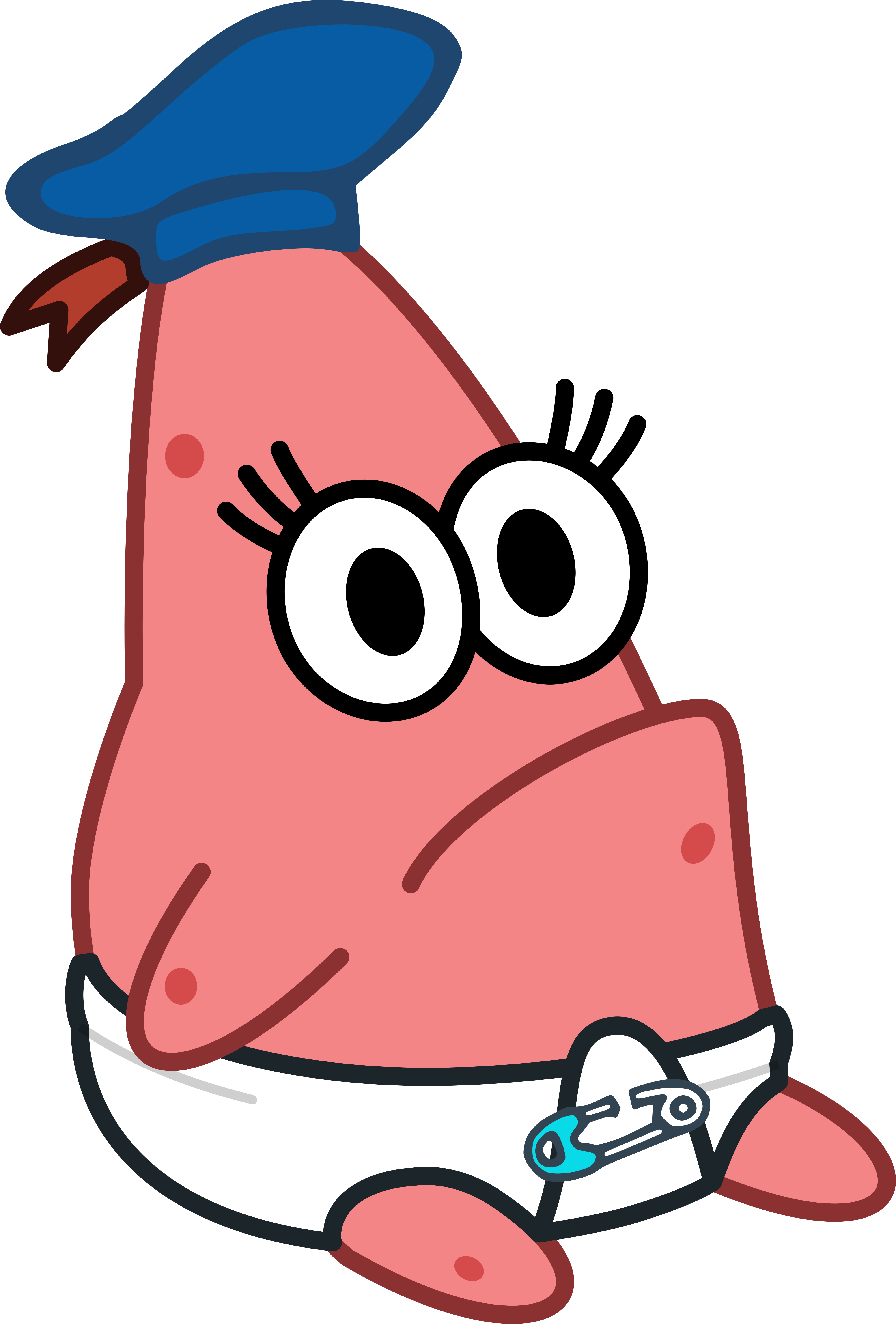 Baby Patrick HD Redraw - Sailor Hat, Transparent - Spongebob Squarepants - u'algiuxass on Reddit