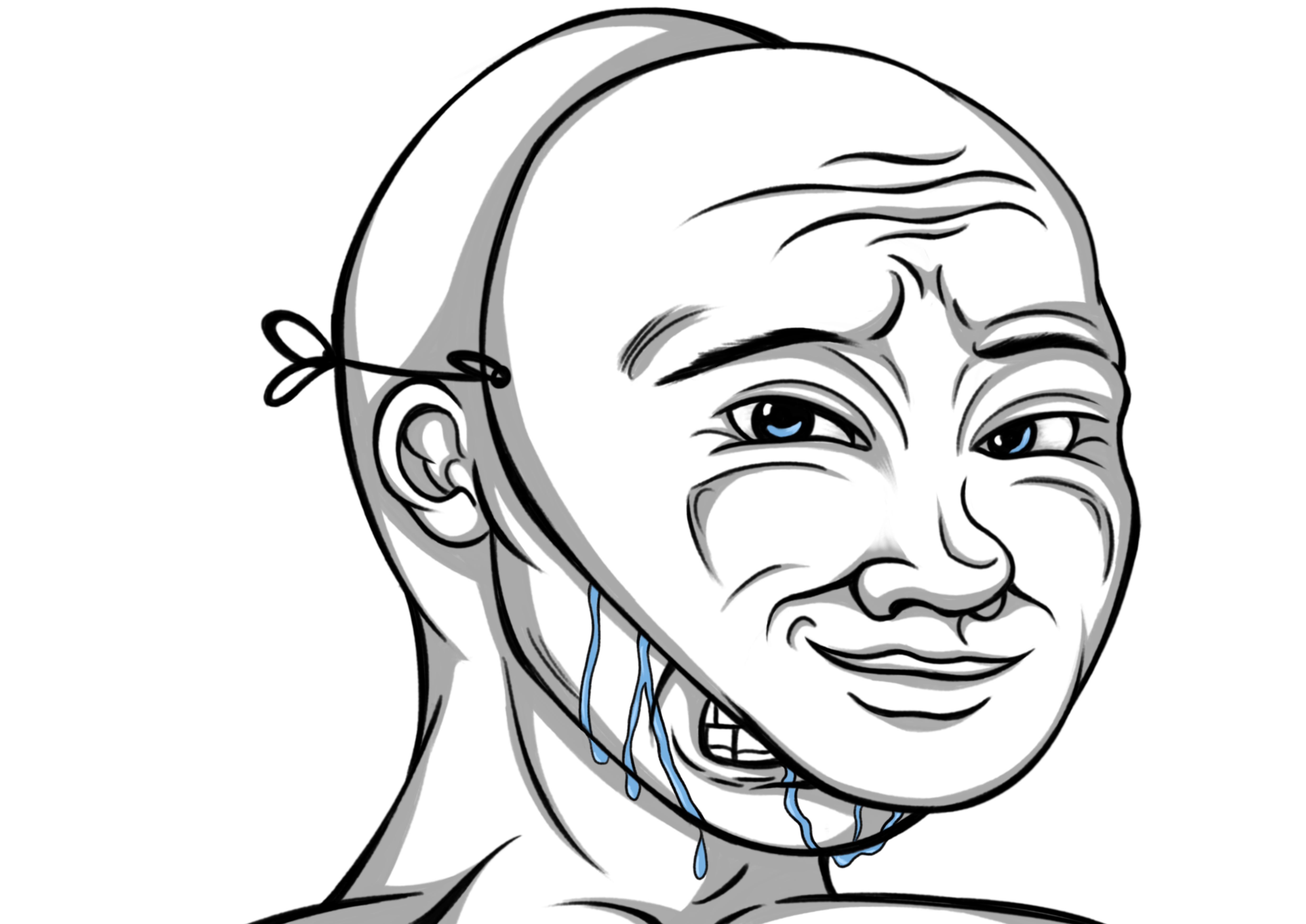 Masked Crying Wojak Wojak Mask - HD Redrawn, OreGel on Deviant Art, Transparent