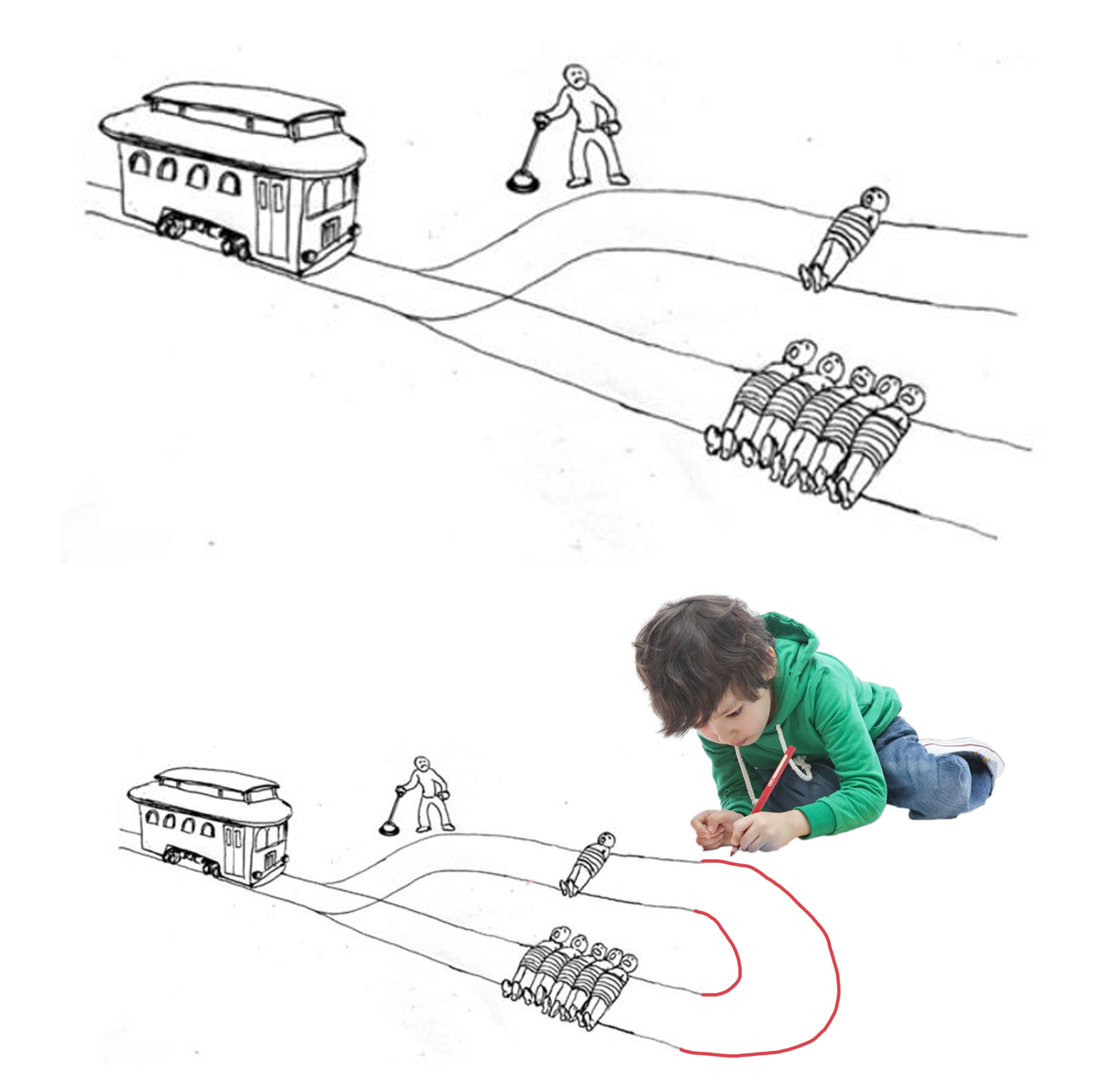 Train rails écraser